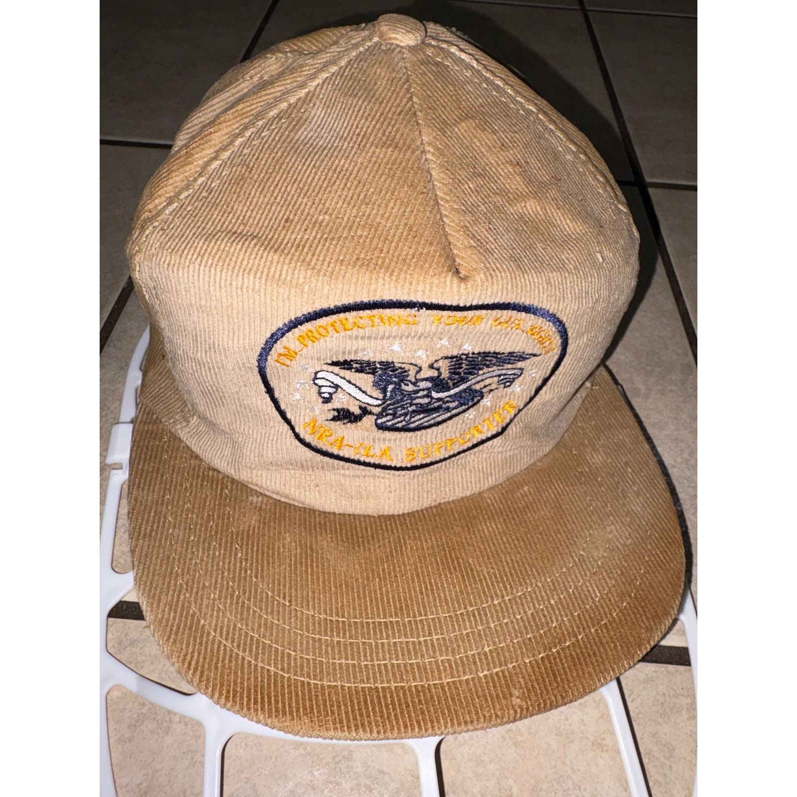 Vintage Vintage NRA hat corduroy eagle SnapBack Size ONE SIZE - 1 Thumbnail
