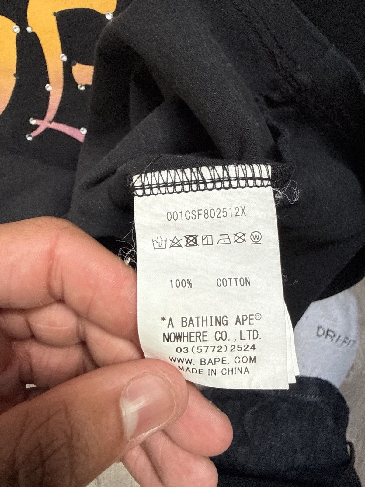 Bape Bape Rhinestone Tee Size ONE SIZE - 5 Thumbnail