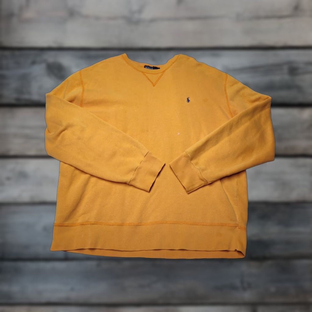 Vintage VINTAGE Polo Sport Ralph Lauren Sweatshirt Large Peach Orange Men’s Pullover Long Sleeve Sports Size US L / EU 52-54 / 3 - 1 Thumbnail