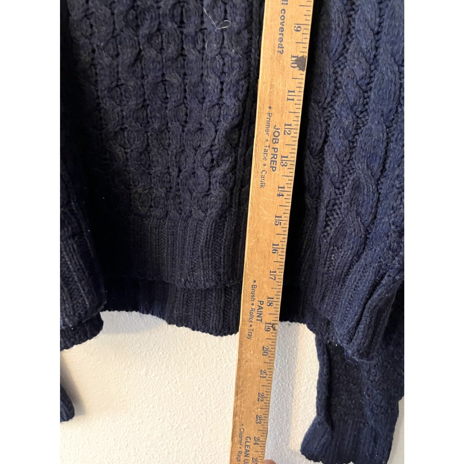 Urban Outfitters BDG Urban Outfitters Knit Sweater Women’s XS Navy Blue Cable Street Pullover Crew Neck Women XS Navy Blue Cable-Knit Casual Vintage Size XS / US 0-2 / IT 36-38 - 4 Thumbnail