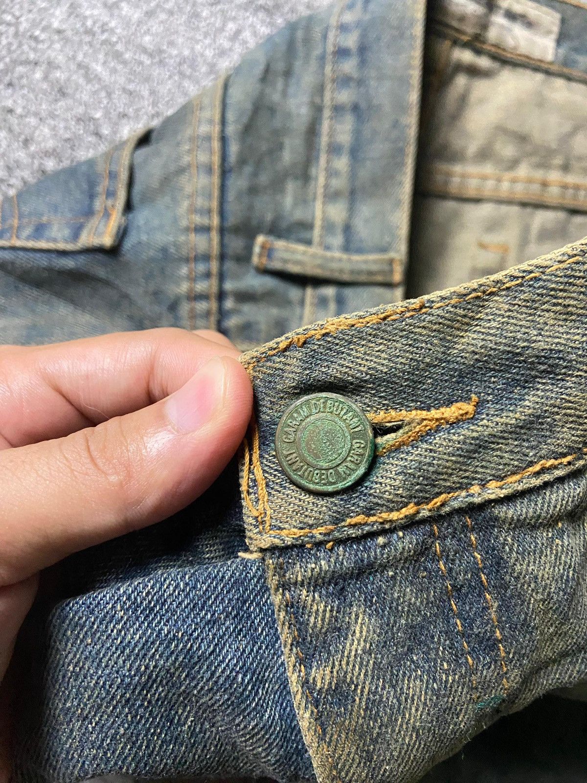 Japanese Brand Vintage GARAM DEBUTANT Straight Cut Jeans (139) Size US 34 / EU 50 - 4 Thumbnail