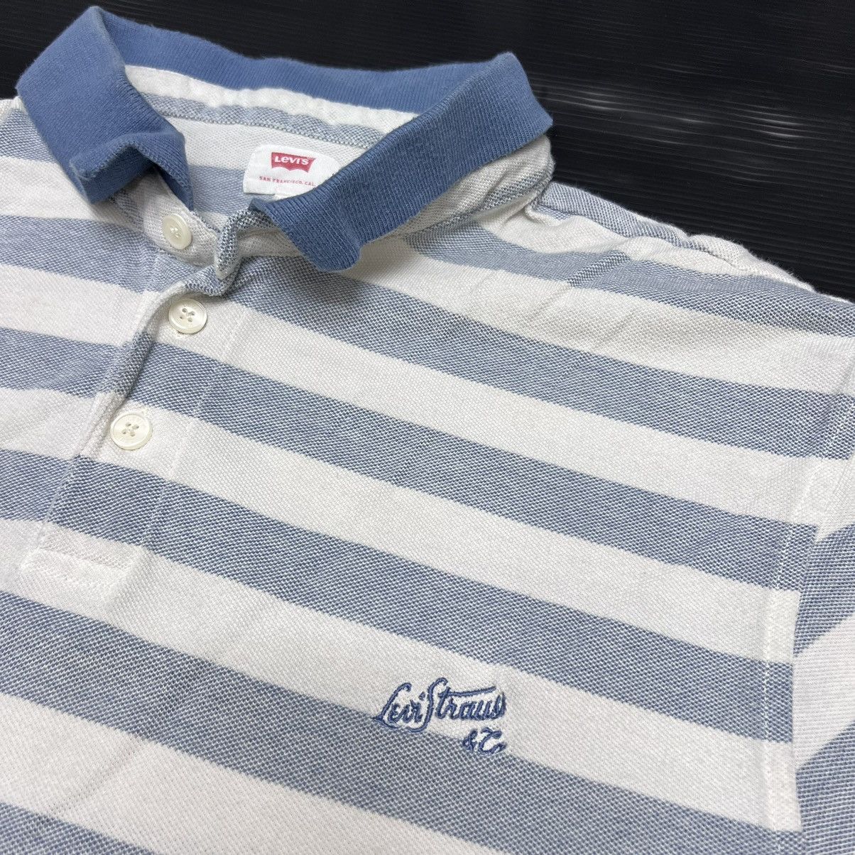 Levi's Levis Striped Collar polo Tshirt Size US XL / EU 56 / 4 - 3 Thumbnail