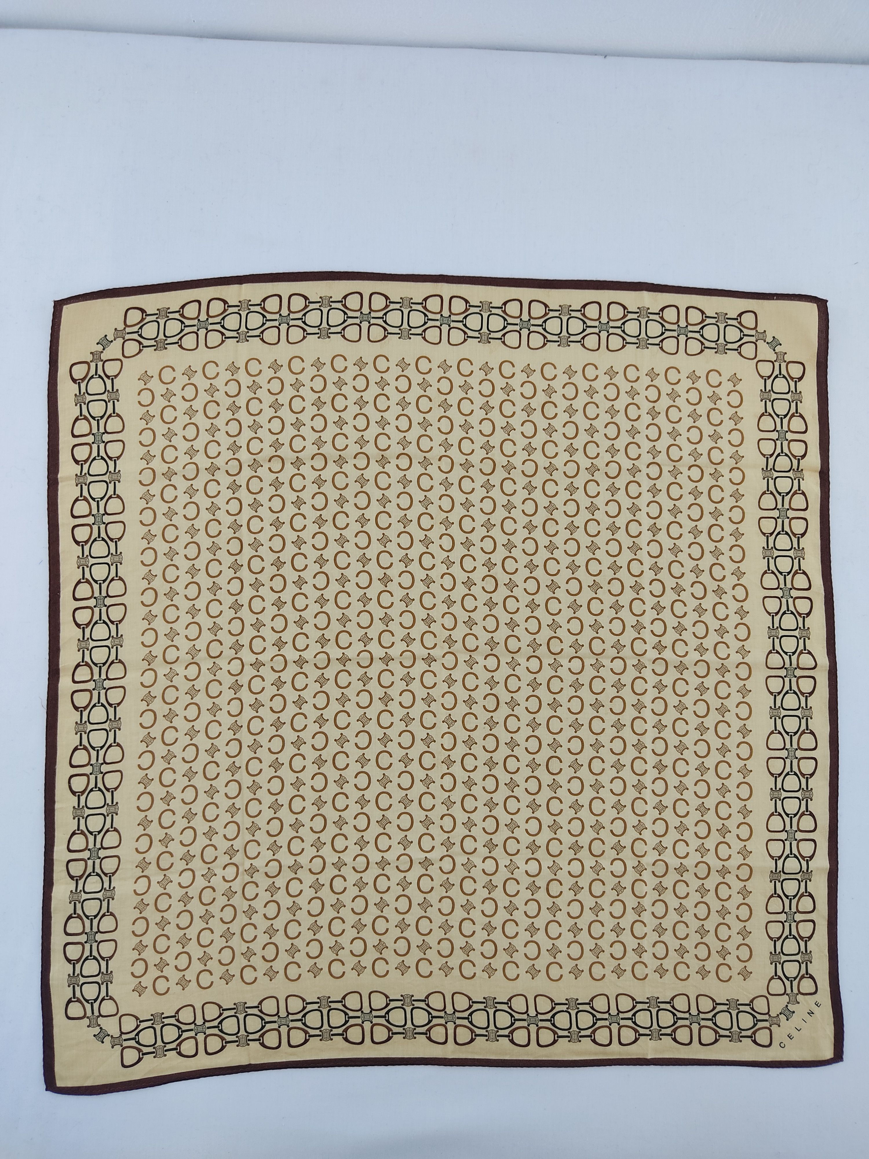 Celine Vintage Celine Handkerchief / Neckwear / Bandana Size ONE SIZE - 1 Thumbnail