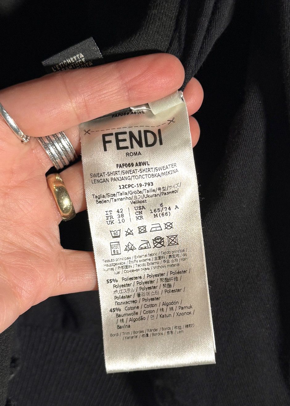 Fendi Fendi Black Forever Fendi Zucca Sleeves Track Jacket Size M / US 6-8 / IT 42-44 - 12 Thumbnail