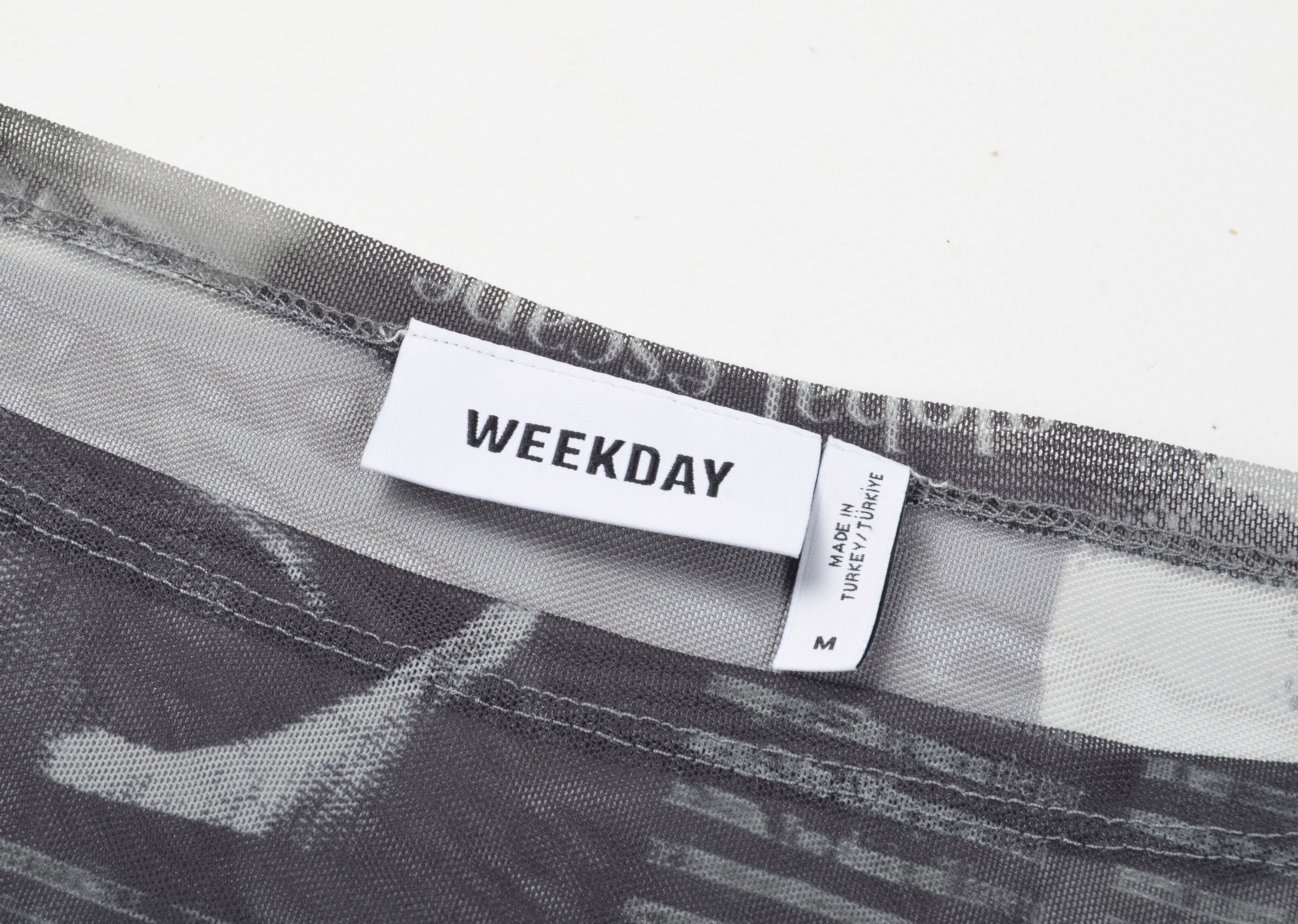 Weekday Weekday Y2K Mesh Gazette Long Sleeve Top Size M / US 6-8 / IT 42-44 - 7 Thumbnail