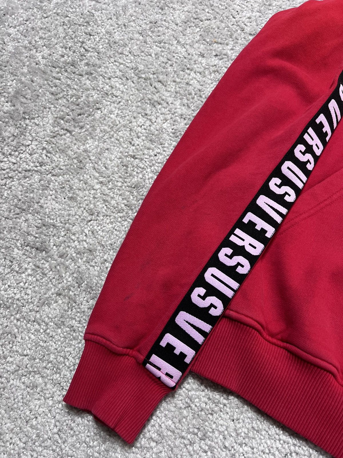 Versus Versace Versace Versus Red Lampas Hoodie Size M Size US M / EU 48-50 / 2 - 6 Thumbnail