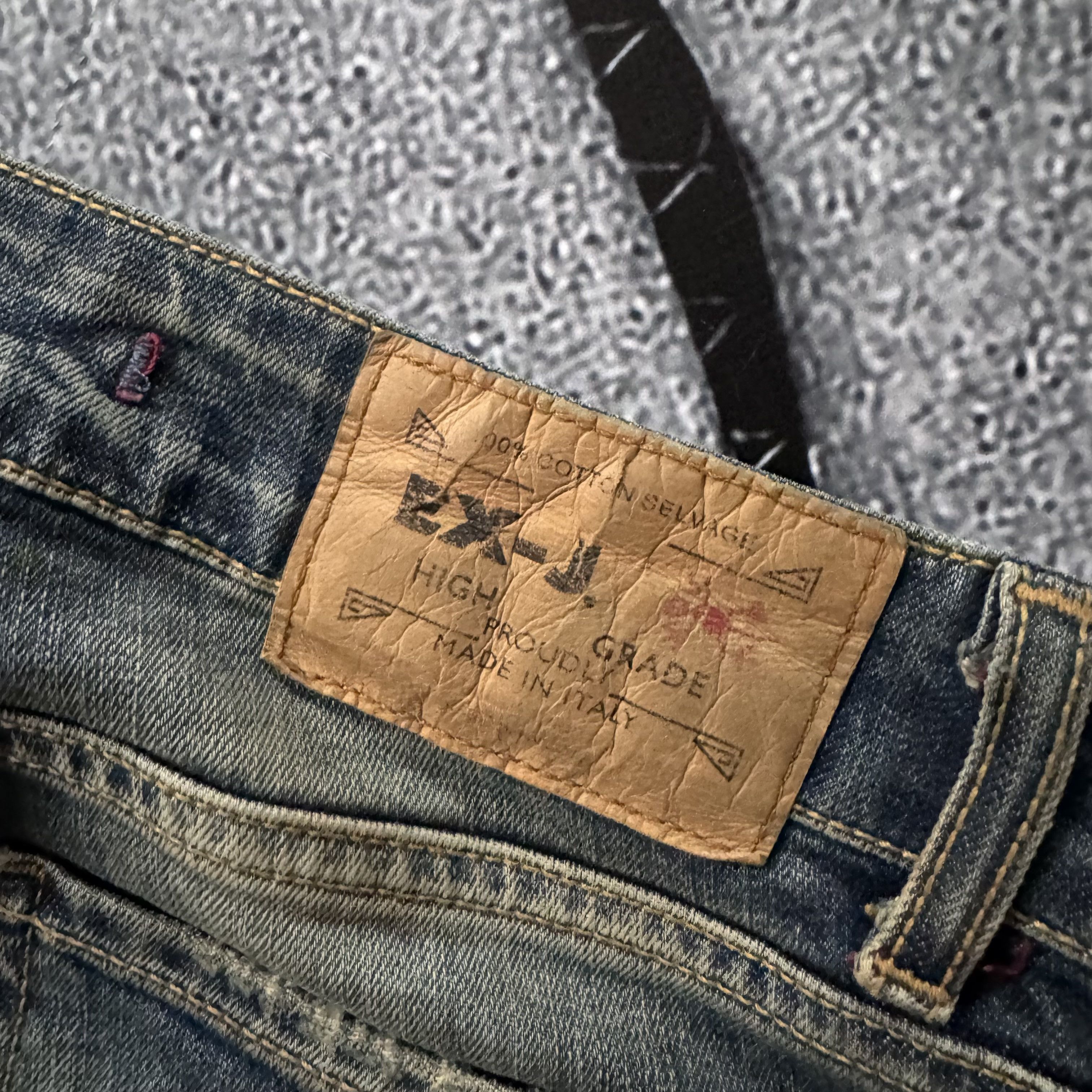 Vintage EX-J VINTAGE DISTRESSED FADED TRASHED JEANS AVANT GARDE Y2K Size 32" / US 10 / IT 46 - 12 Thumbnail