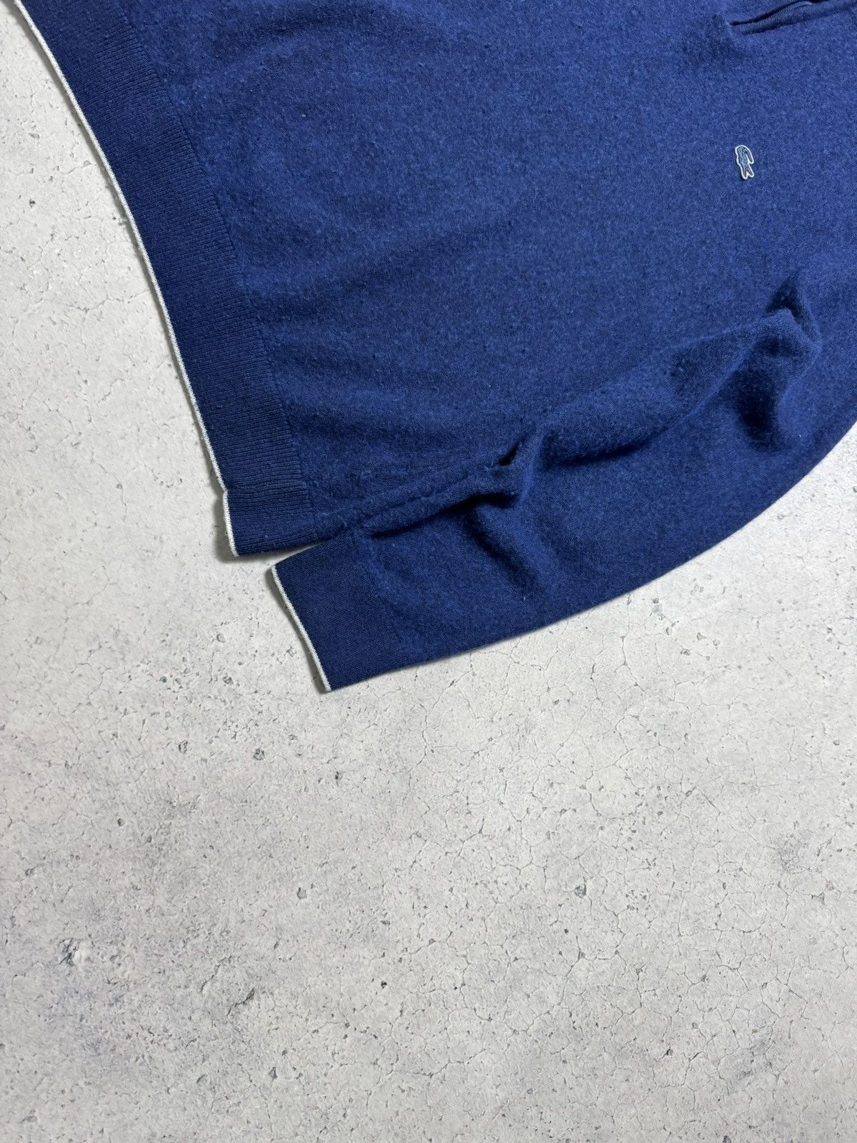 Lacoste Lacoste 1/4 Zip Wool Sweater Blue Size XL Size US XL / EU 56 / 4 - 3 Thumbnail