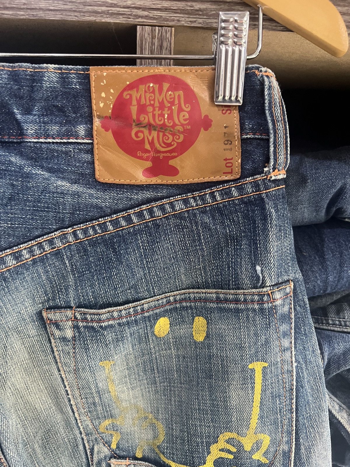 If Six Was Nine 🔥Mr Men Little Miss Multipockets Distressed Denim Size US 30 / EU 46 - 10 Thumbnail