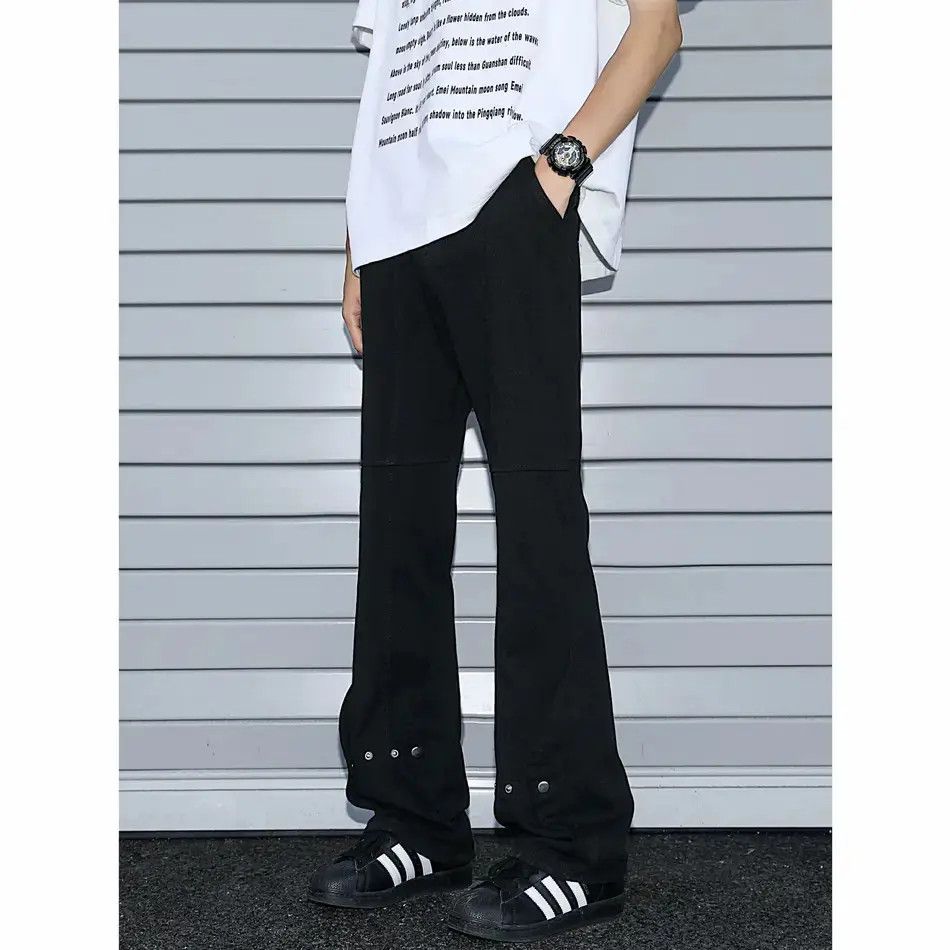 Japanese Brand Retro loose casual micro flared jeans Size US 30 / EU 46 - 6 Thumbnail