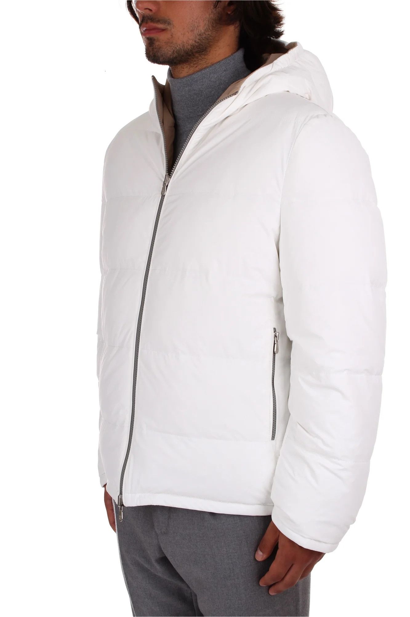 Brunello Cucinelli 0924 Wr Padded Jacket in Open White Size US XXL / EU 58 / 5 - 3 Thumbnail
