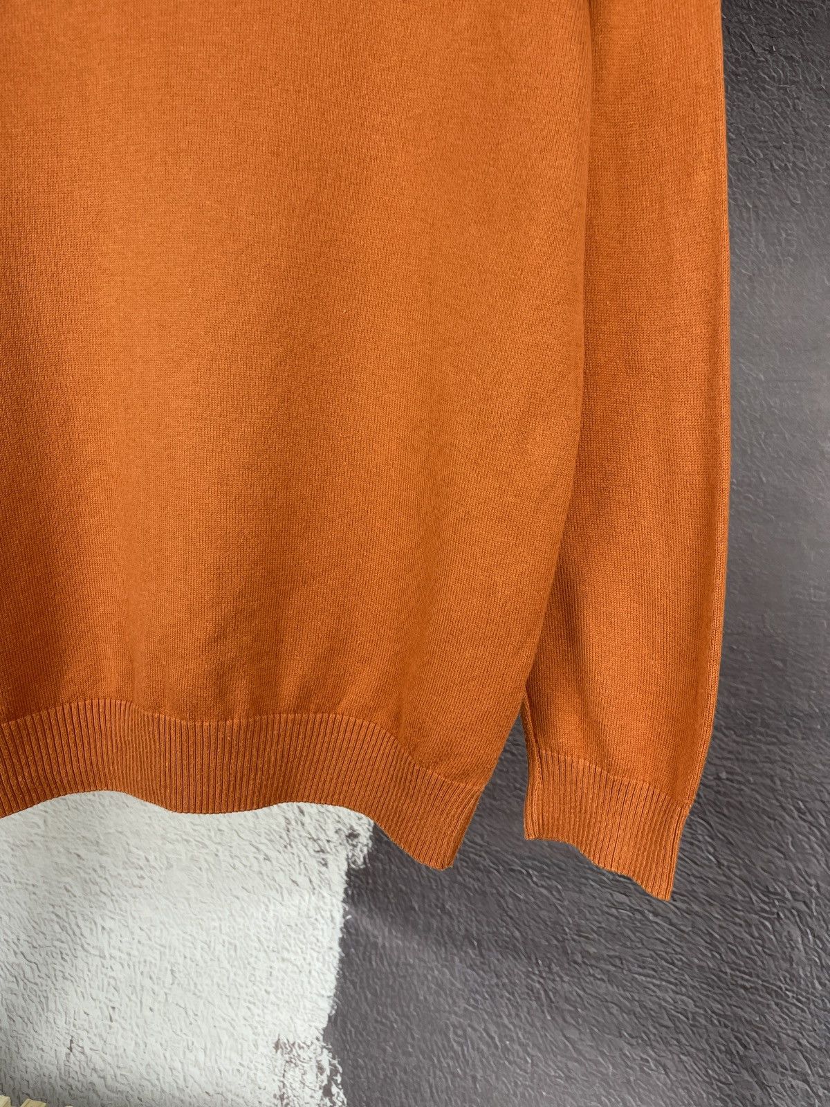 Lacoste × Vintage Lacoste vintage high neck brick colour sweater Size US M / EU 48-50 / 2 - 5 Thumbnail