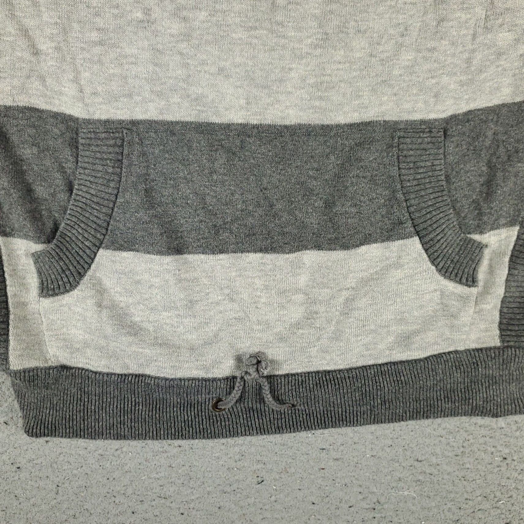 American Eagle Outfitters VINTAGE American Eagle Womens Sweater Pullover M Gray Striped Knit Casual Fall Winter Size M / US 6-8 / IT 42-44 - 3 Thumbnail