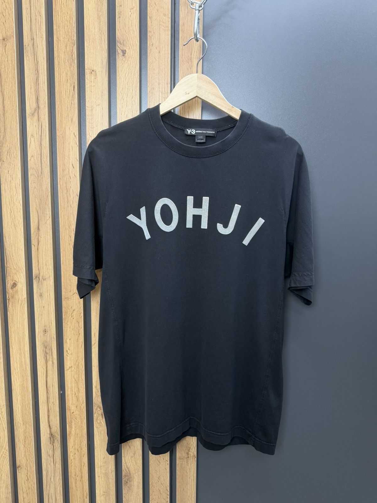 Y-3 Yohji Yamamoto Graphic Logo T-Shirt Black Size L