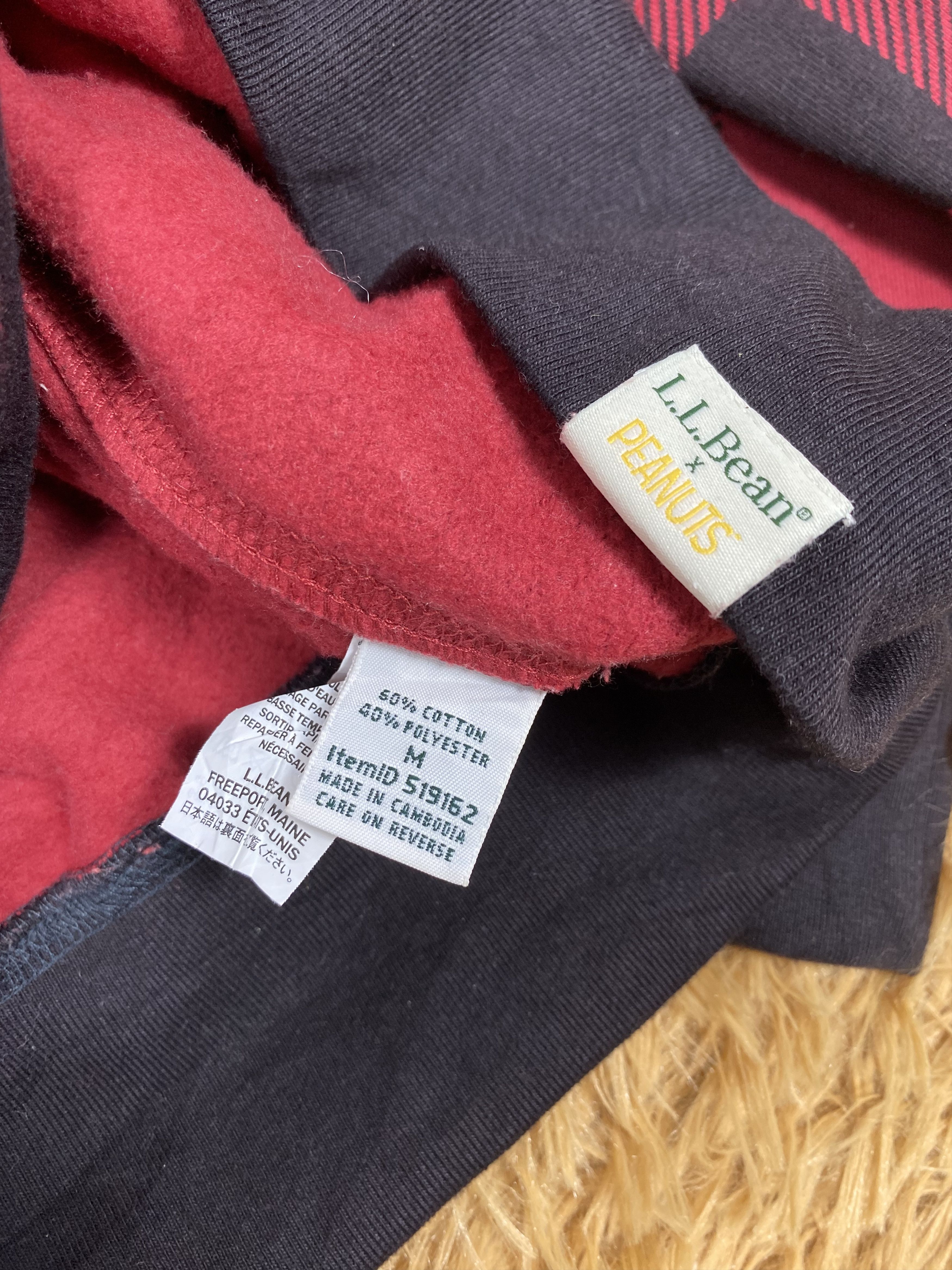 L.L. Bean Vintage LL Bean X Peanuts Checkered Hoodie PS0159 Size US M / EU 48-50 / 2 - 5 Thumbnail