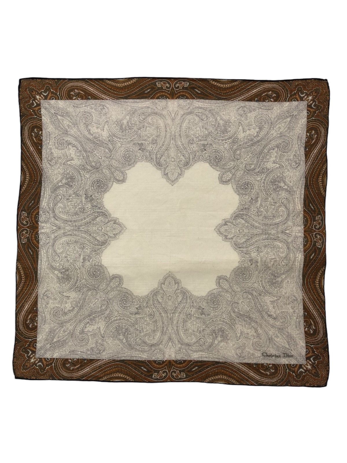 Christian Dior Monsieur × Vintage Vintage Cristian Dior Handkerchief Size ONE SIZE - 4 Thumbnail