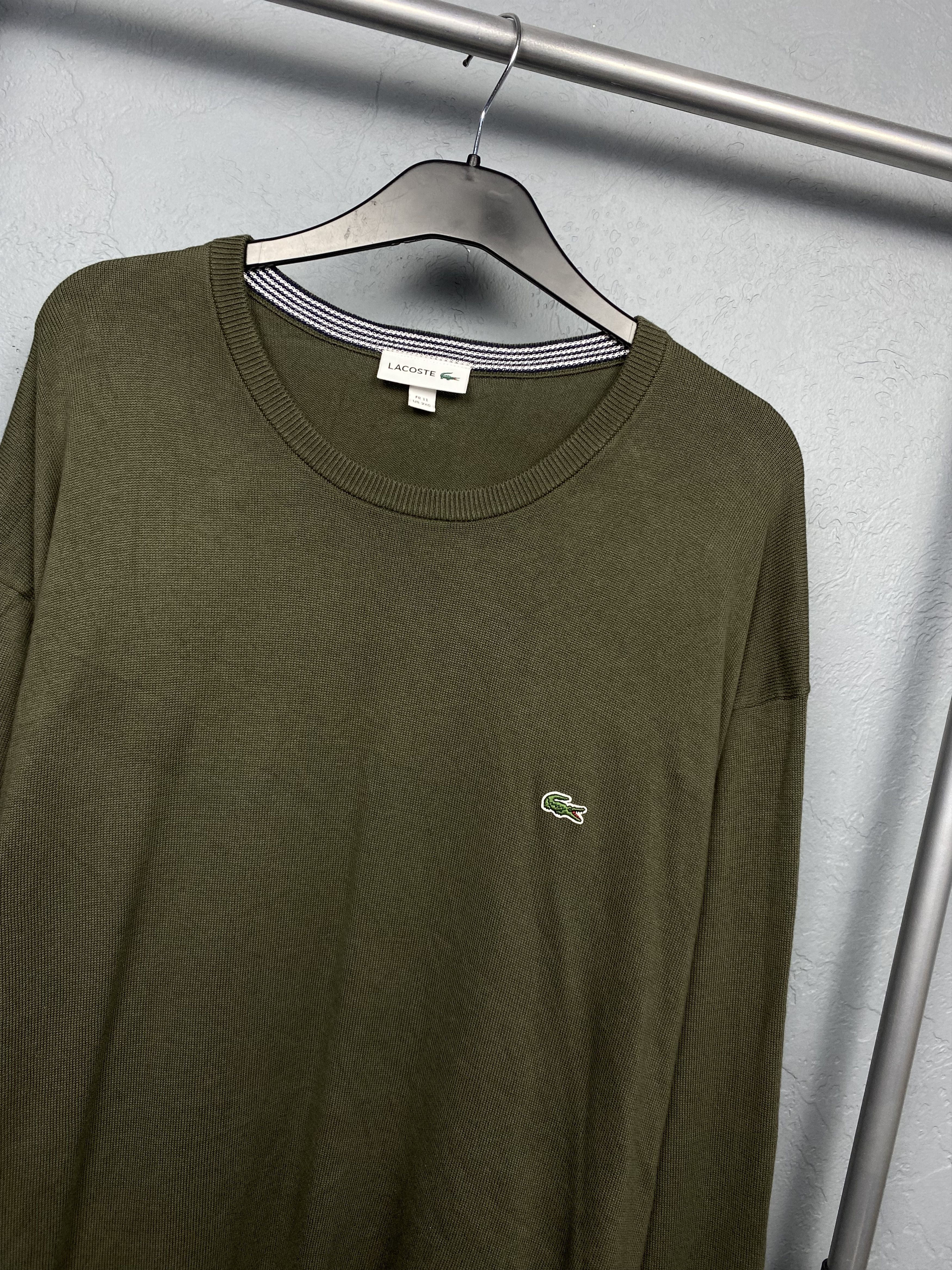 Lacoste Lacoste Mens Crew Neck Sweater Size 2XG Size US XXL / EU 58 / 5 - 2 Thumbnail