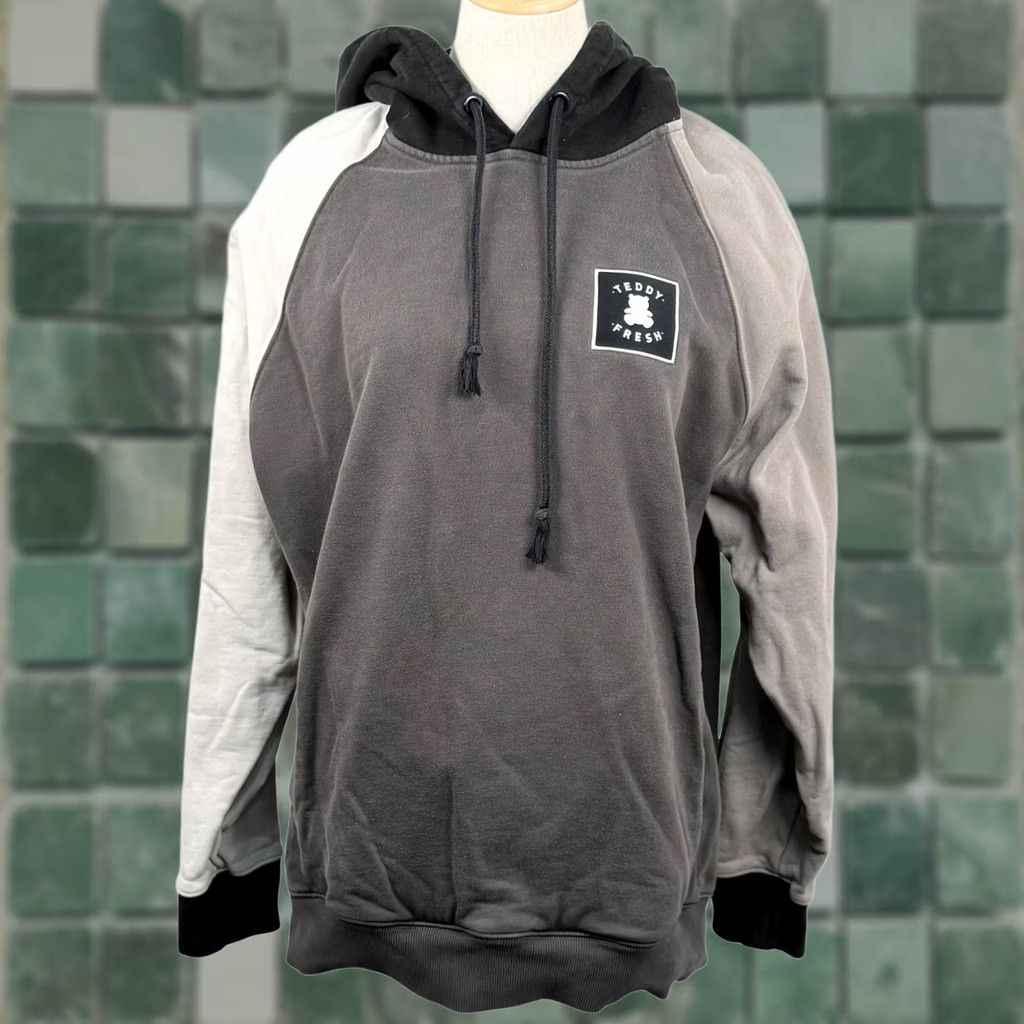 Teddy Fresh Teddy Fresh Hoodie Multicolor Color Block Raglan Cotton Pullover Logo XL Adults Mens Slim? Size US XL / EU 56 / 4 - 1 Thumbnail