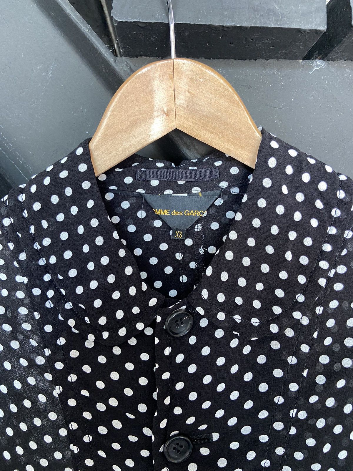 Comme des Garcons Comme des Garcons • mini polka dots cape shirt Size XS / US 0-2 / IT 36-38 - 3 Thumbnail