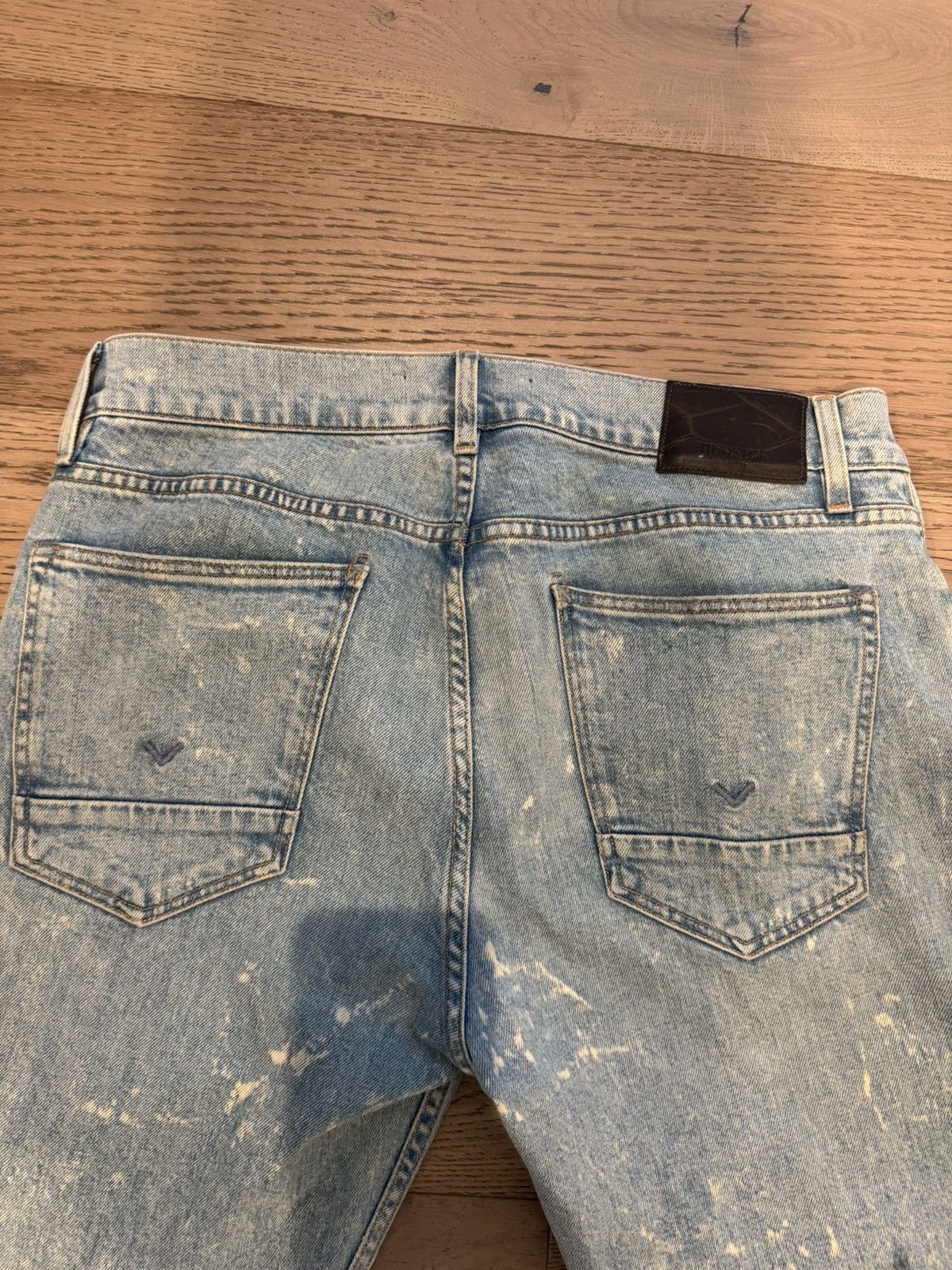 Hudson HUDSON AXL Skinny Fit Acid Wash Jeans – Size 33 Size US 33 - 10 Thumbnail
