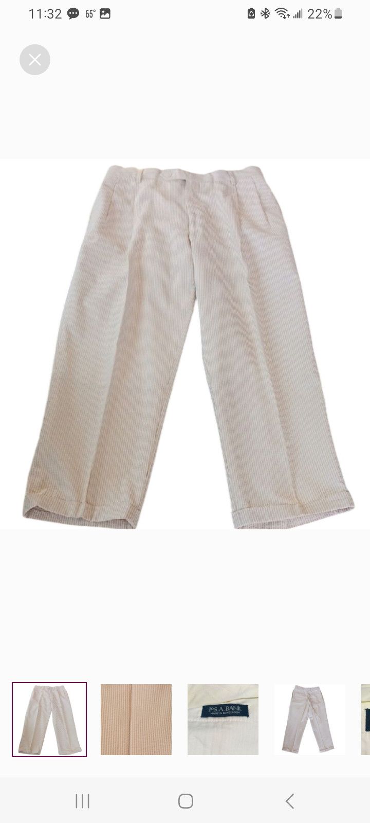 Jos. A. Bank Jos. A. Bank Seersuckle Striped Pants Size US 34 / EU 50 - 1 Thumbnail