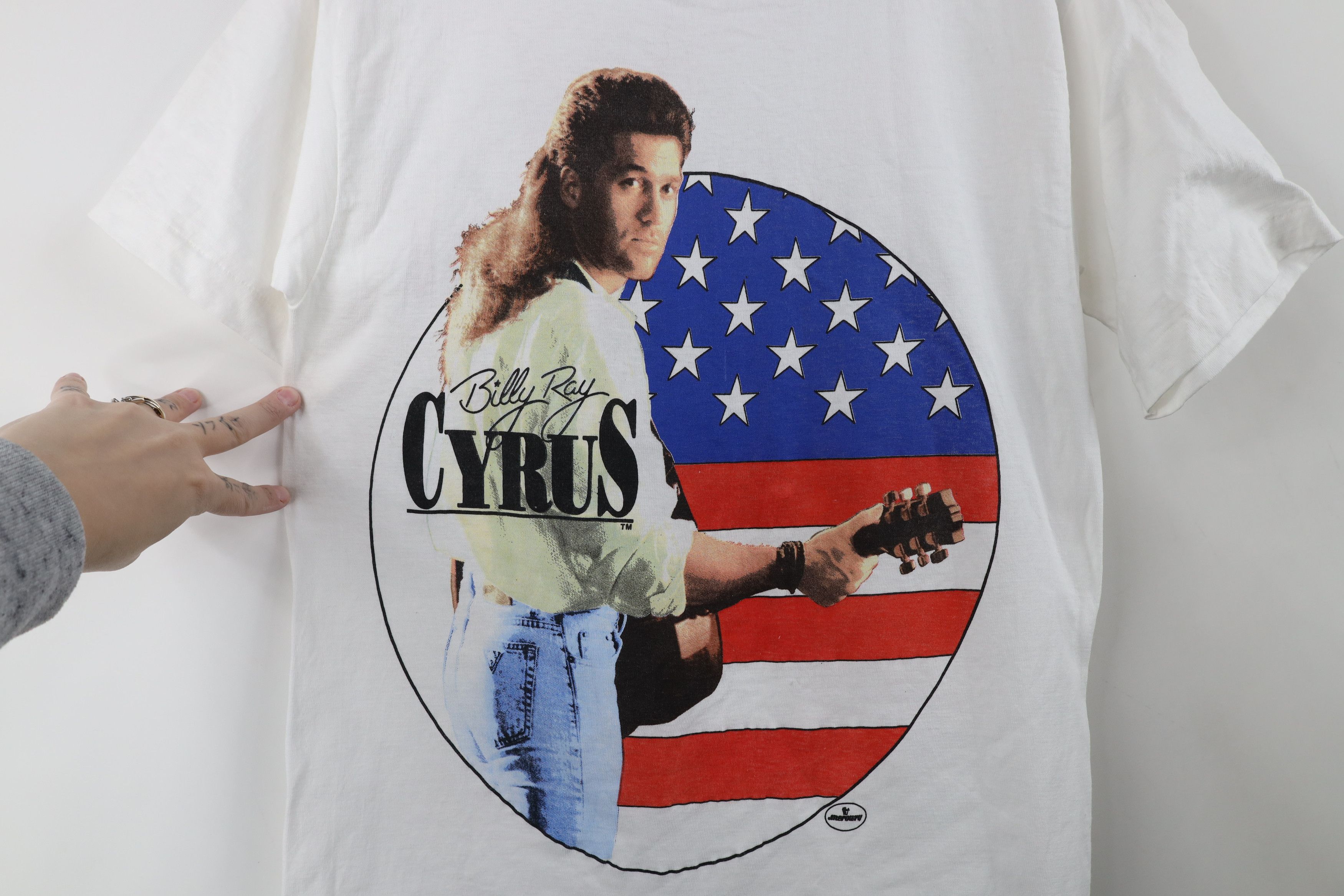 Vintage Vintage 90s Achy Breaky Heart Billy Ray Cyrus Band T-Shirt Size M / US 6-8 / IT 42-44 - 4 Thumbnail