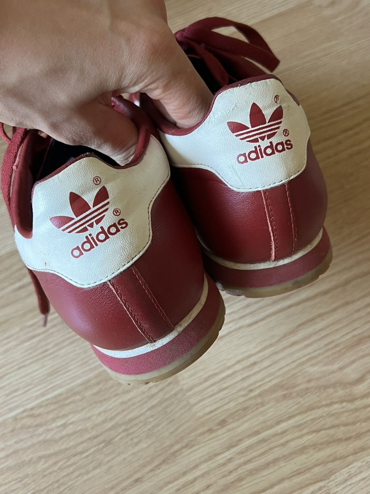 Adidas Vintage Adidas Rom Men s Red Shoes Trainers Size 43 Grailed