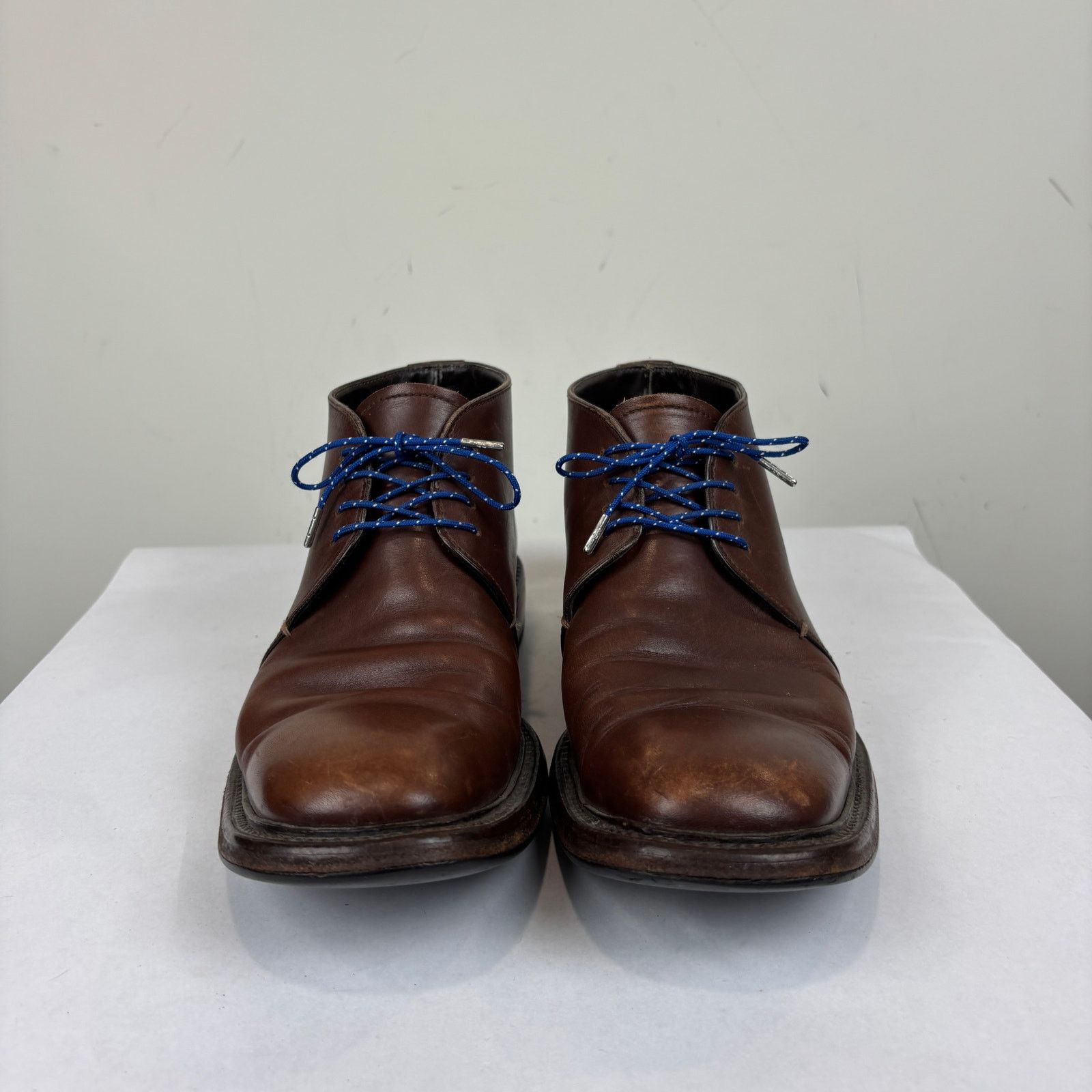 Prada Prada Brown Square Toe Chukka Leather Boots Men's 7 Size US 7 / EU 40 - 2 Thumbnail