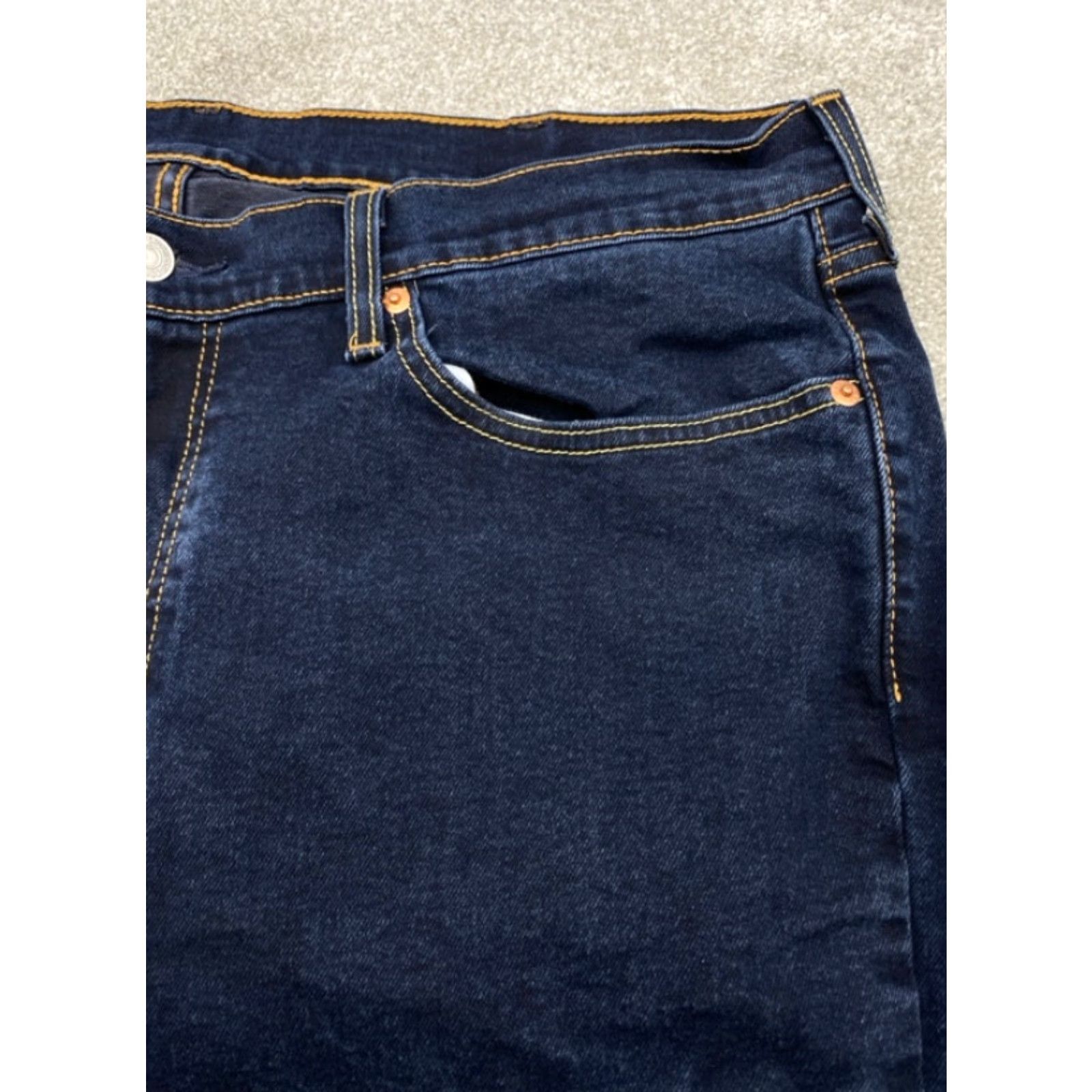 Levi's Levi's 514 Jeans Mens 38x32 Blue Denim Regular Fit Straight Leg Cotton 4656 Size US 38 / EU 54 - 5 Thumbnail