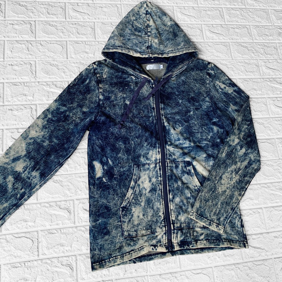 GOSTAR DE FUGA × Japanese Brand Rings Acid Wash Zipper Hoodie Size US S / EU 44-46 / 1 - 3 Thumbnail