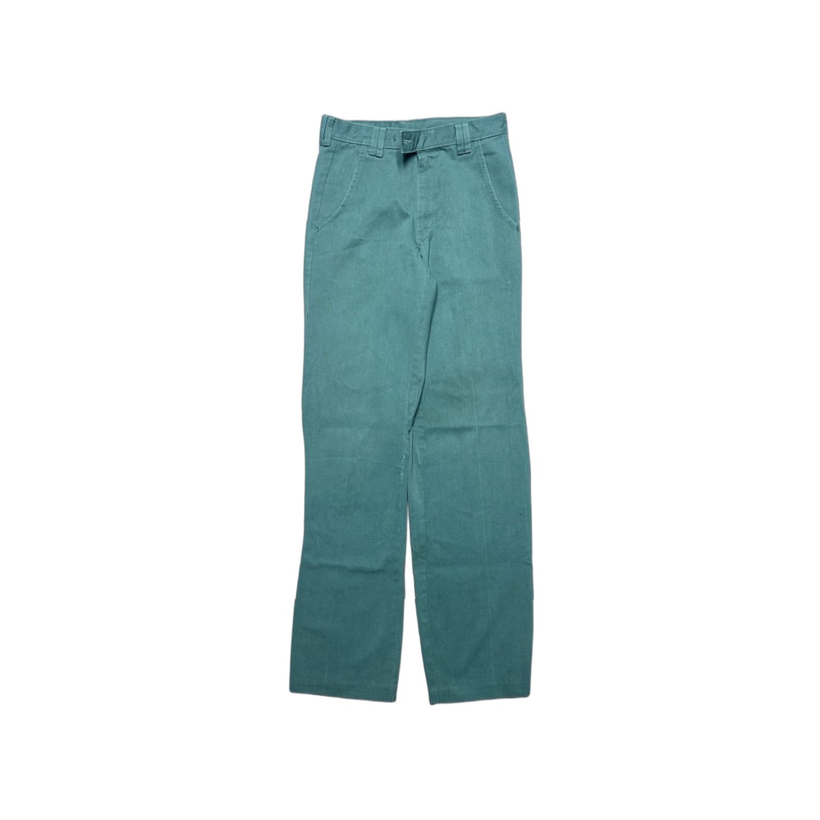 Altea VINTAGE 1960s pique pants micro corduroy teal turquoise tapered leg 26x31 Women Pants 26 Regular Size 26" / US 2 / IT 38 - 1 Thumbnail