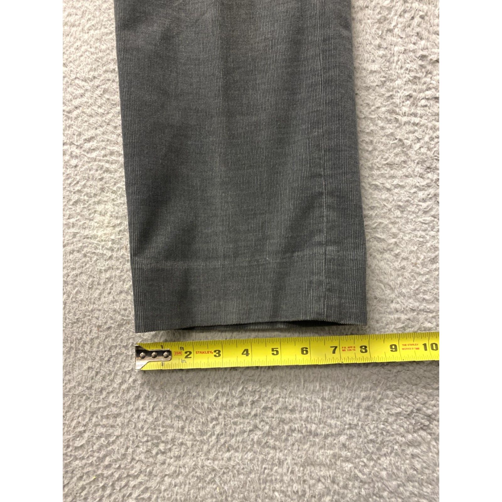 Bonobos Bonobos Pants Men 35x34 Gray Corduroy Slim Straight Stretch Casual Office Pants Mens Slim Straight Chino Gray 35x34 Size US 36 / EU 52 - 4 Thumbnail