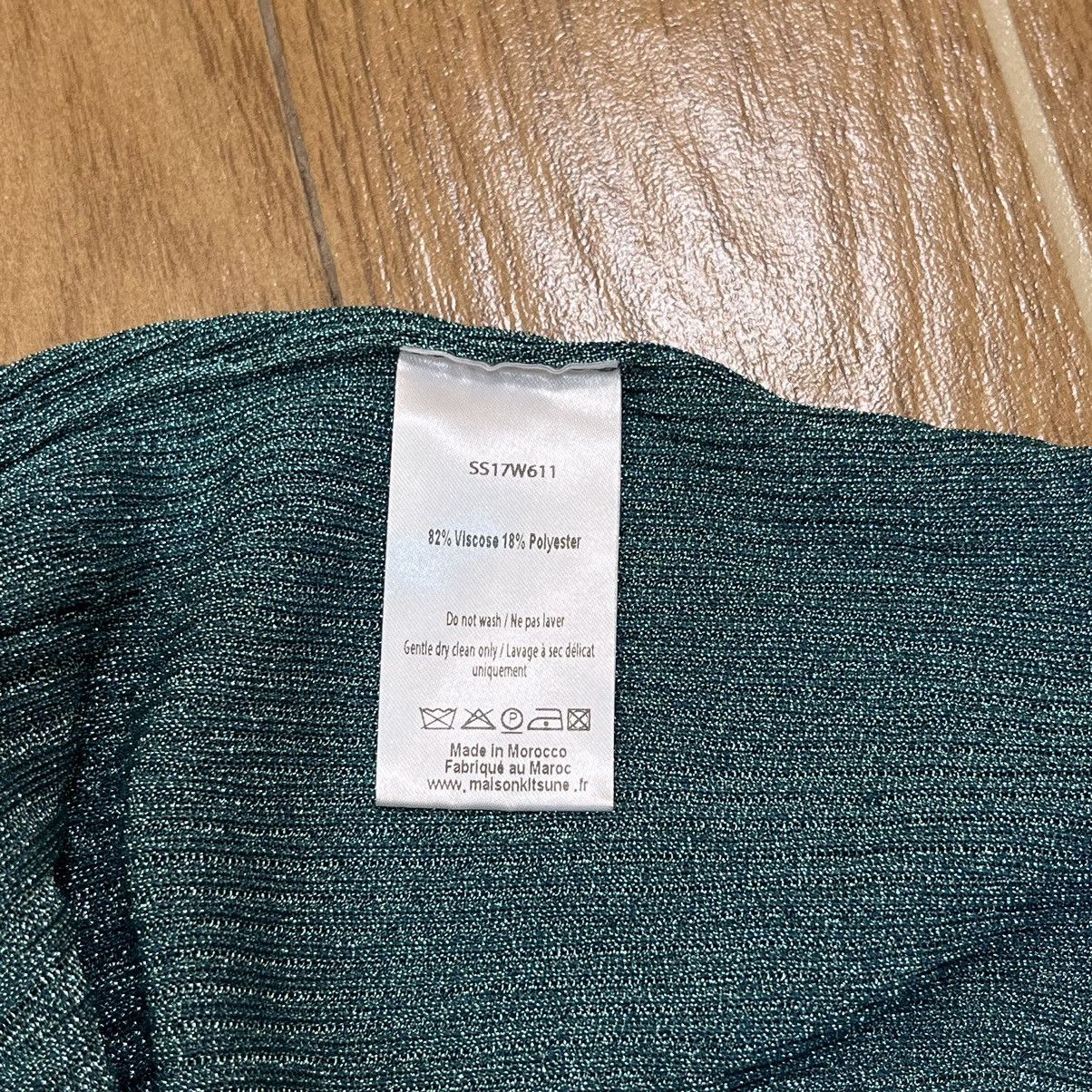 Maison Kitsune Maison Kitsune Short Sleeve Lame Knit Tops Size M / US 6-8 / IT 42-44 - 11 Thumbnail