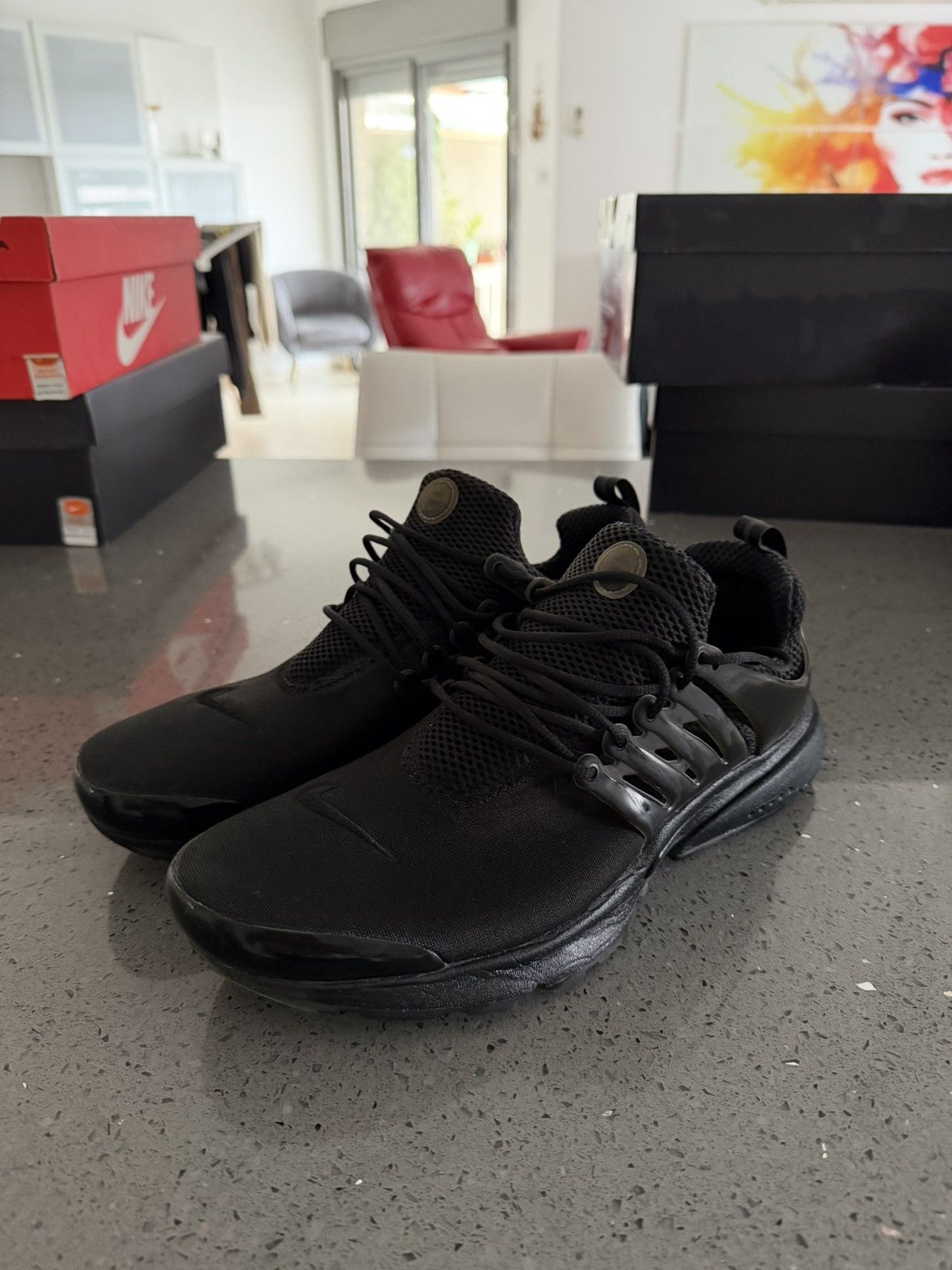 Nike Nike Air Presto Triple Black L (11-12US) Size US 12 / EU 45 - 1 Thumbnail