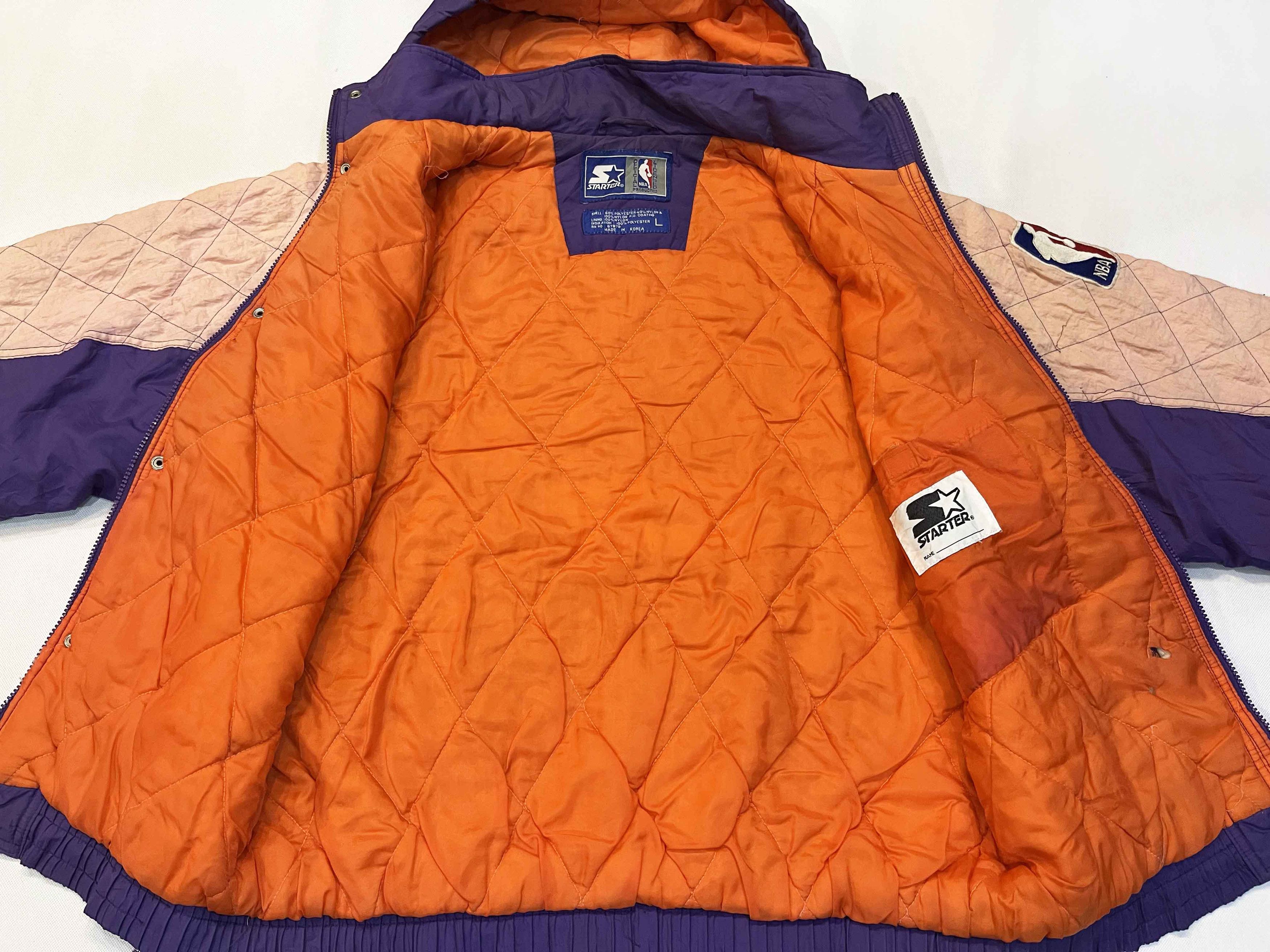 NBA × Starter × Vintage Vintage Starter NBA Phoenix Suns Puffer Full Zip Jacket Size US L / EU 52-54 / 3 - 6 Thumbnail