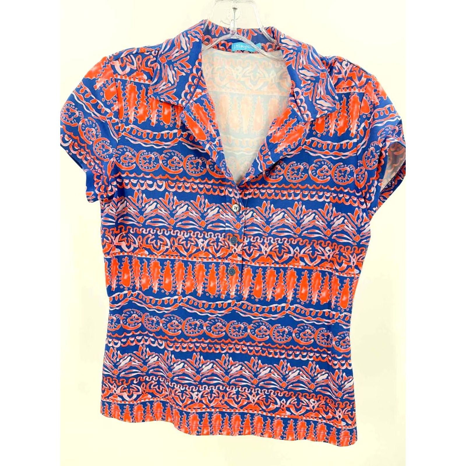 J.McLaughlin J Mclaughlin Blouse Size XS Blue Pre-Owned Size XS / US 0-2 / IT 36-38 - 4 Thumbnail