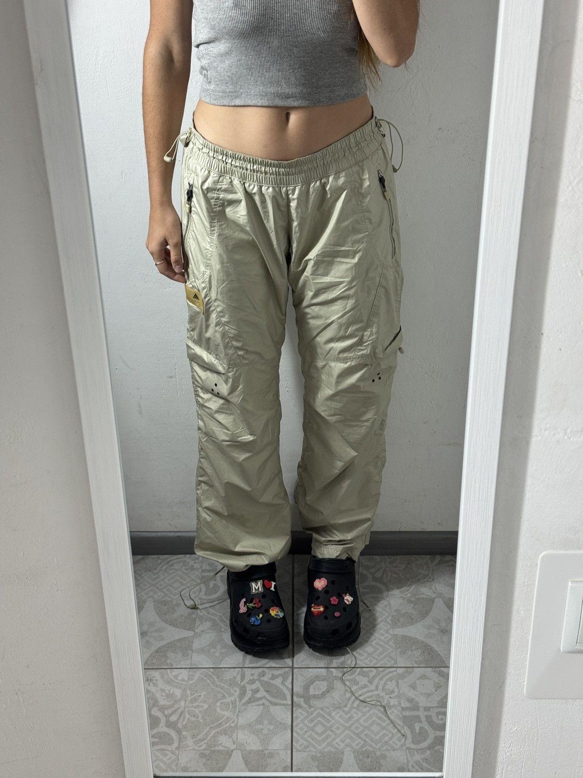 Adidas × Stella McCartney VINTAGE ADIDAS x STELLA McCartney 2000s NYLON PANTS Size 26" / US 2 / IT 38 - 1 Thumbnail