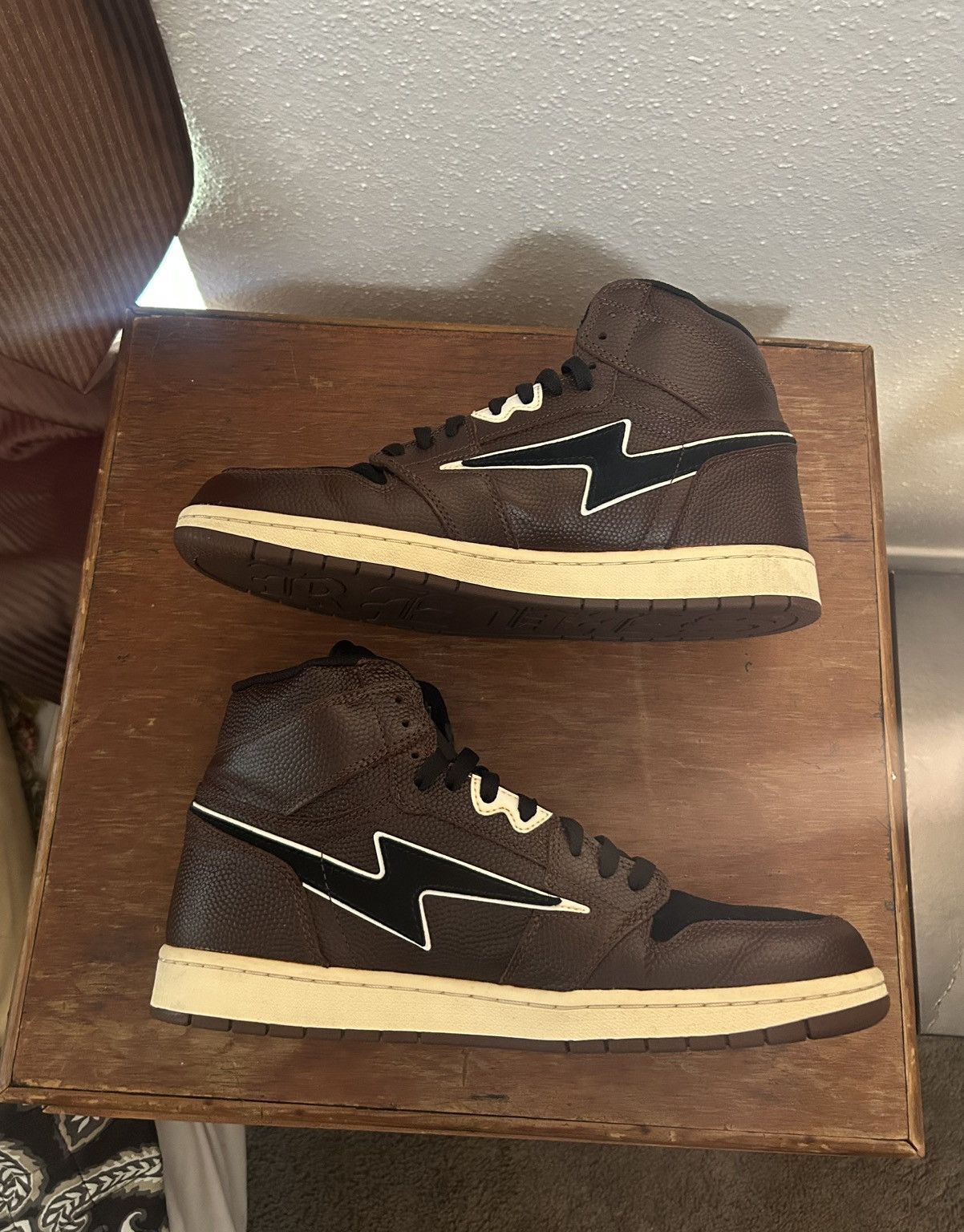 Reves Paris Reves Sport / KIY ‘85 HI UMBER BROWN/BLACK ‘Pigskin’ Size US 11.5 / EU 44-45 - 3 Thumbnail