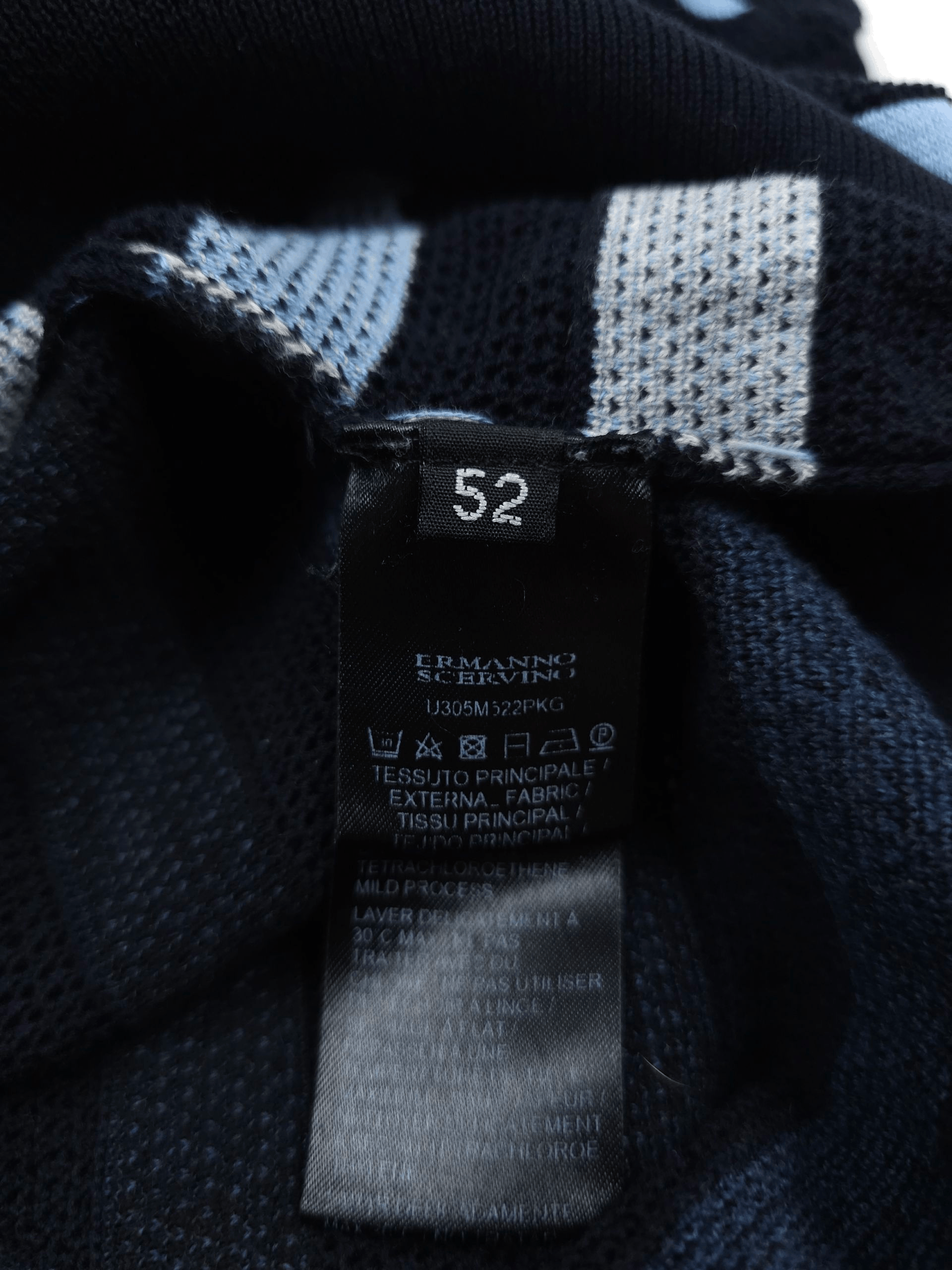Ermanno Scervino 💎 Ermanno Scervino Multicolor Striped Black Blue Sweater XL Size US XL / EU 56 / 4 - 3 Thumbnail