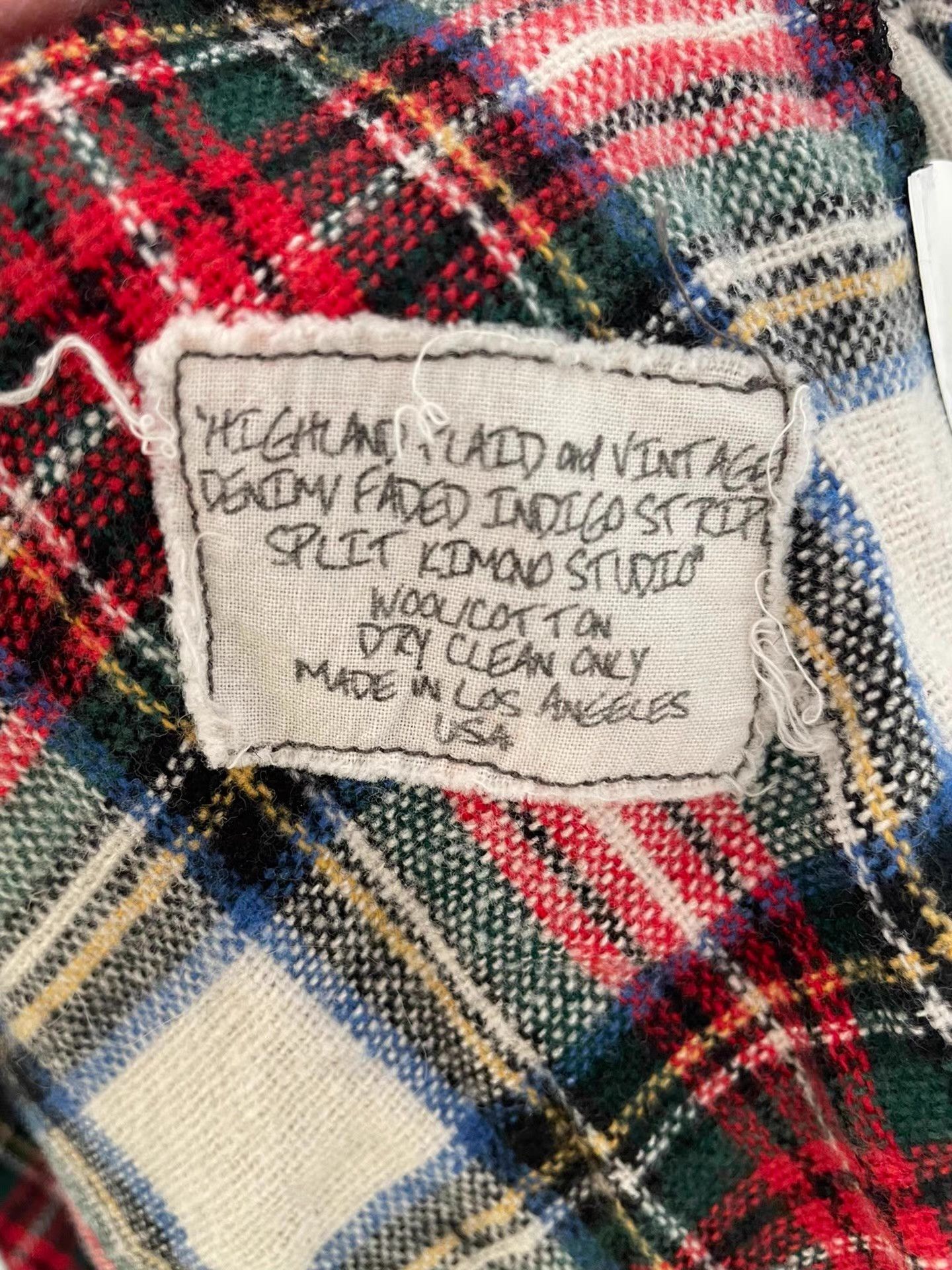 Greg Lauren Greg Lauren Early Wool Plaid Kimono Jacket Ｑ21 Size US M / EU 48-50 / 2 - 5 Thumbnail
