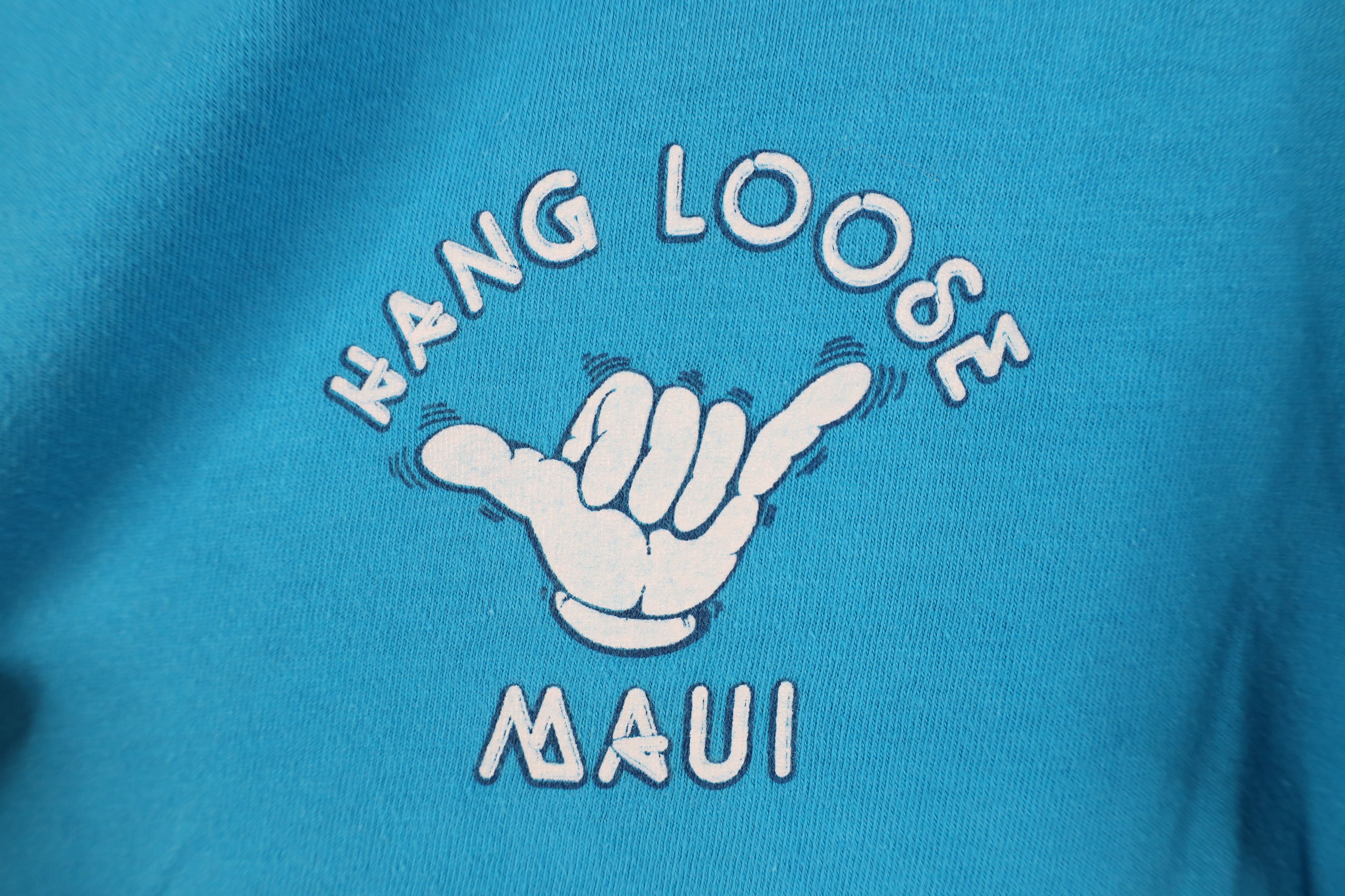 Vintage Vintage 80s Streetwear Hawaii Hang Loose Surfing T-Shirt USA Size M / US 6-8 / IT 42-44 - 4 Thumbnail