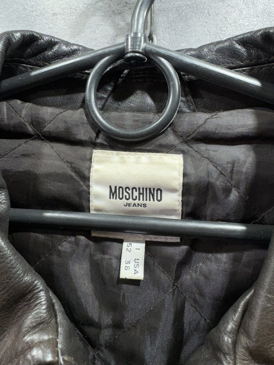 Moschino Moschino jeans leather men’s jacket Brown Biker Size US M / EU 48-50 / 2 - 3 Thumbnail