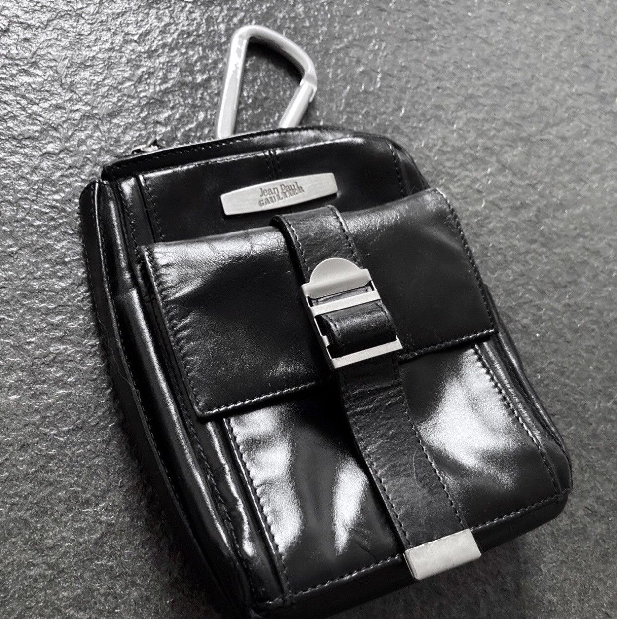 Jean Paul Gaultier Jean Paul Gaultier 90s Gaultier leather bag waist bag Size ONE SIZE - 4 Thumbnail