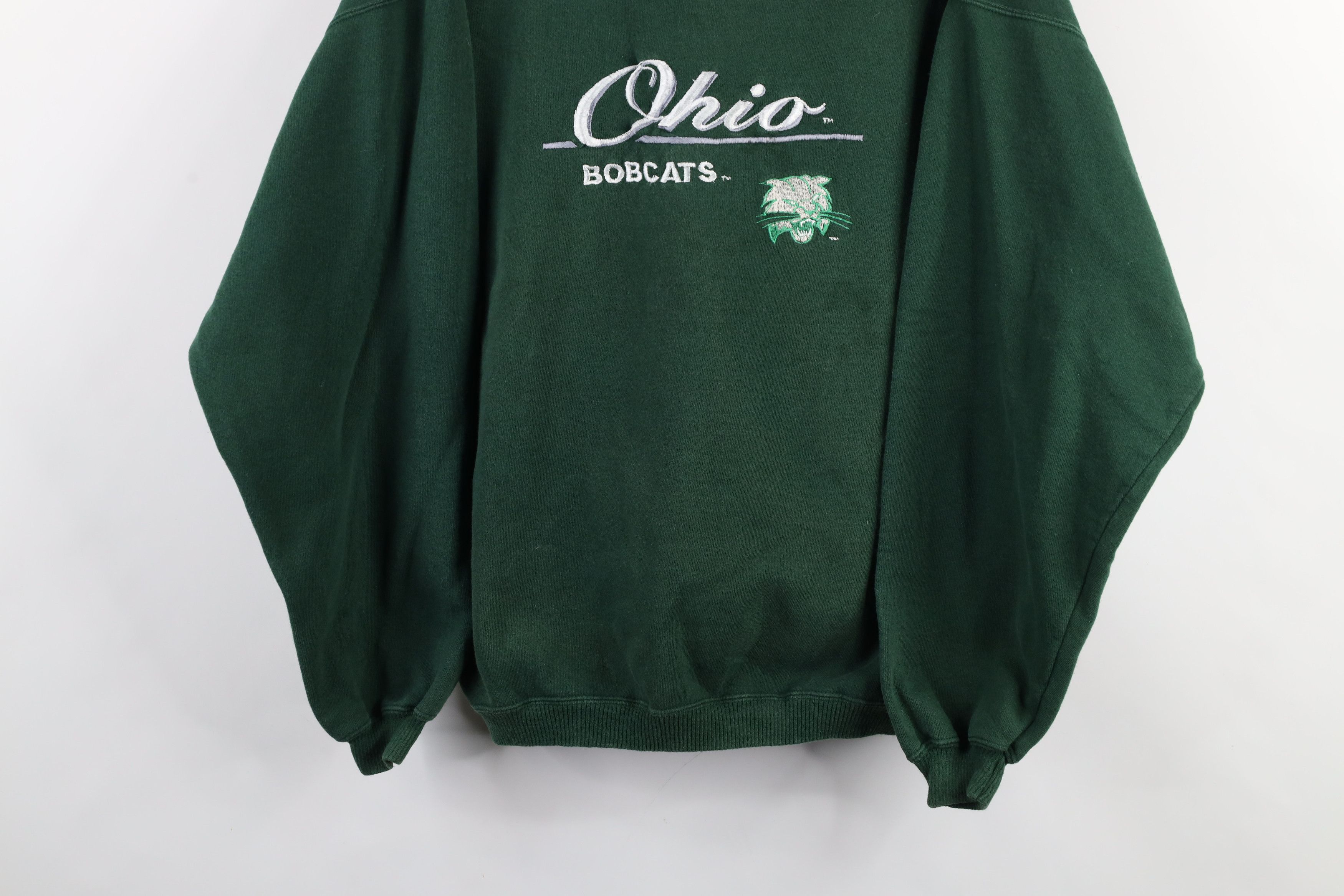 Vintage Vintage 90s Ohio University Bobcats Crewneck Sweatshirt USA Size US L / EU 52-54 / 3 - 3 Thumbnail