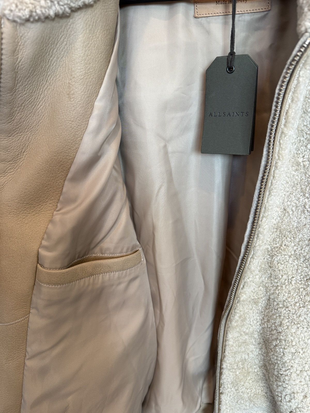 Allsaints ALLSaints Charlie Shearling Leather Bomber Jacket XL Size US XL / EU 56 / 4 - 8 Thumbnail