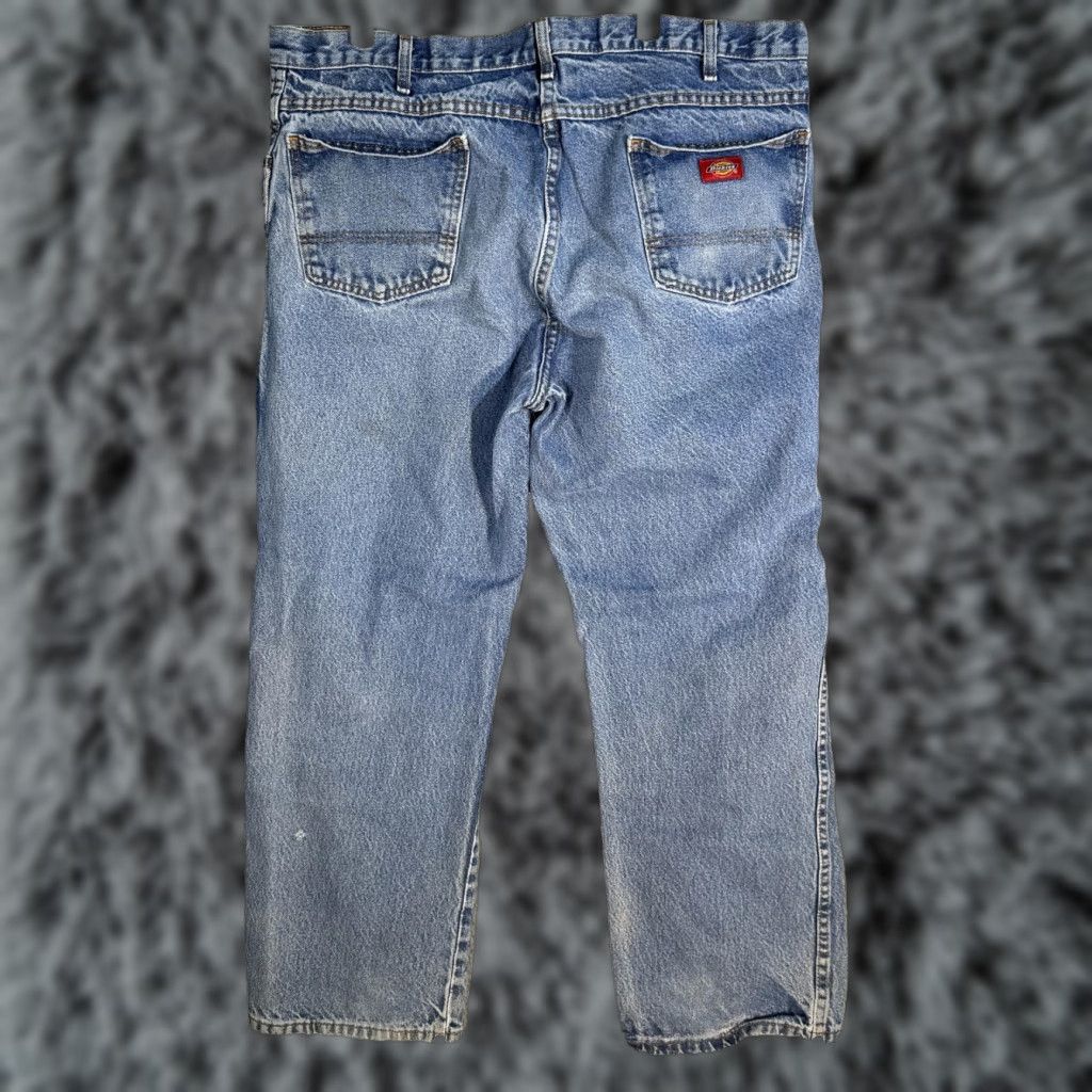 Dickies VINTAGE Dickies Jeans Mens 40x29 Blue Relaxed Denim Workwear 00s Jeans Mens Width 40in 29in Blue Dickies Industrial Work Jeans Mens Size US 40 / EU 56 - 1 Thumbnail