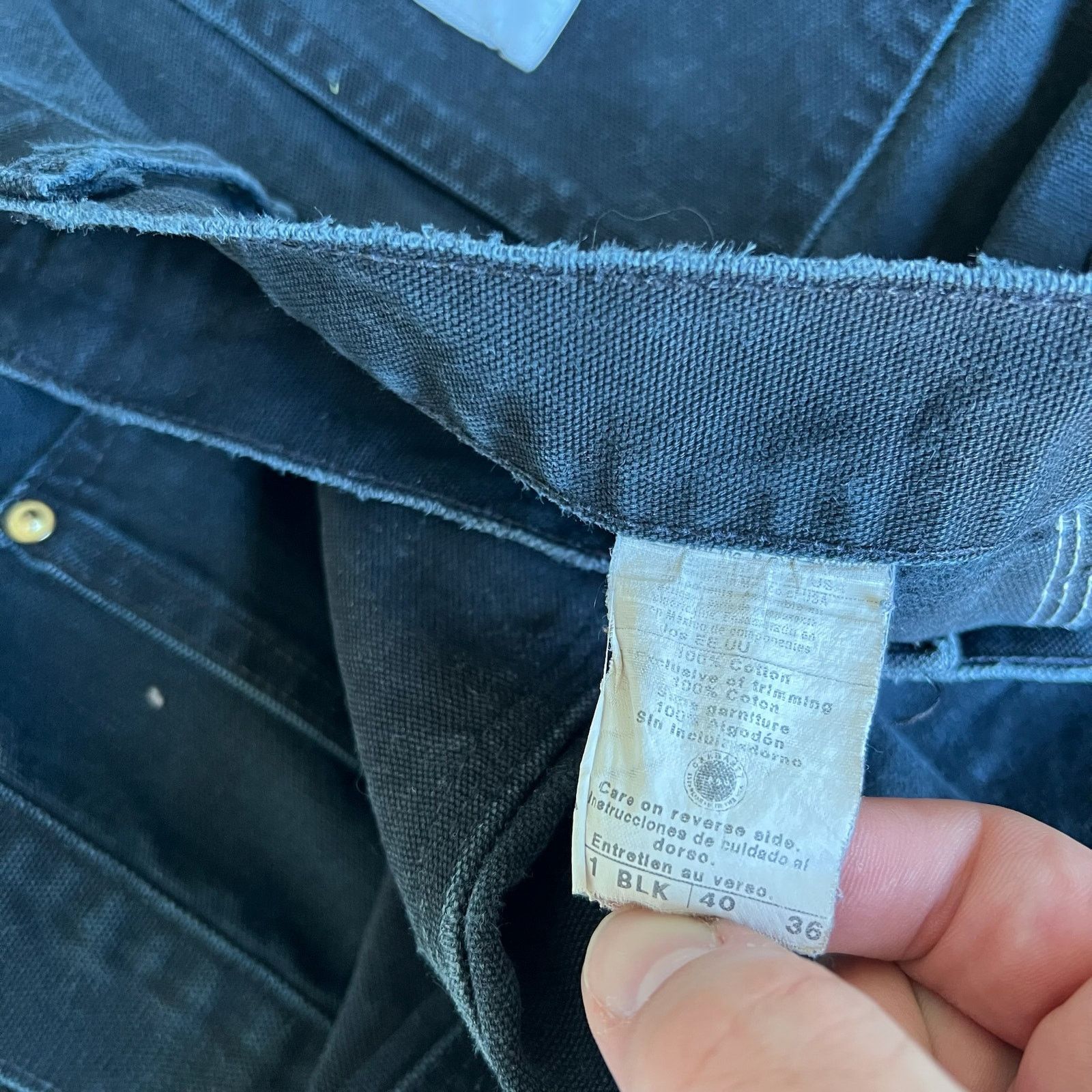 Carhartt × Vintage Carhartt black double knee work wear carpenter pants Size US 40 / EU 56 - 6 Thumbnail