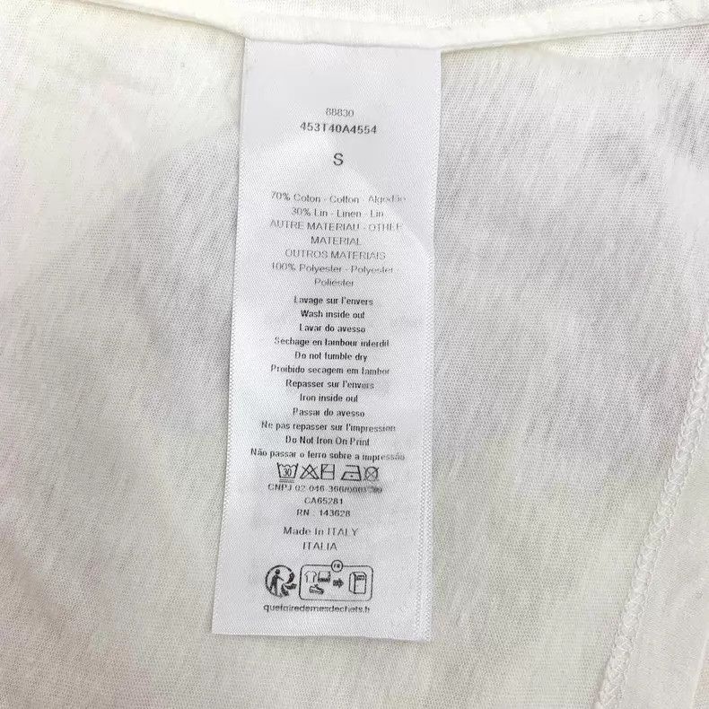 Dior Dior 24 white logo letter print cotton round-neck short-sl Size S / US 4 / IT 40 - 6 Thumbnail