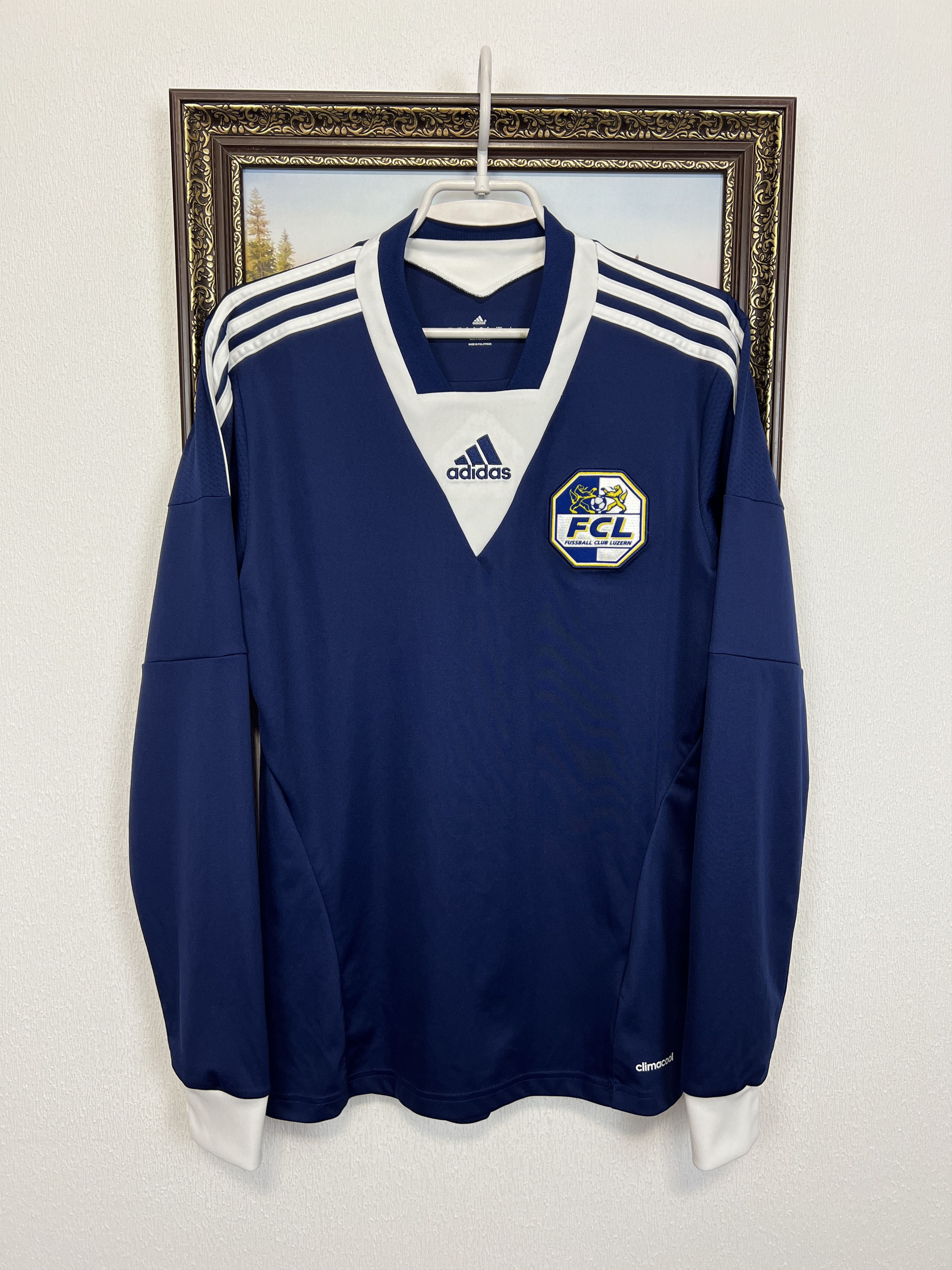 Adidas Luzern Home football shirt 2014 Soccer Long Sleeve Jersey Size US S / EU 44-46 / 1 - 1 Thumbnail
