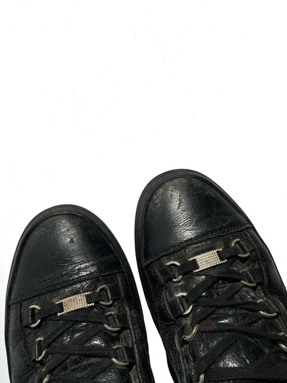 Balenciaga Balenciaga Arena Black Cracked Leather Hightop Size US 8 / EU 41 - 2 Thumbnail